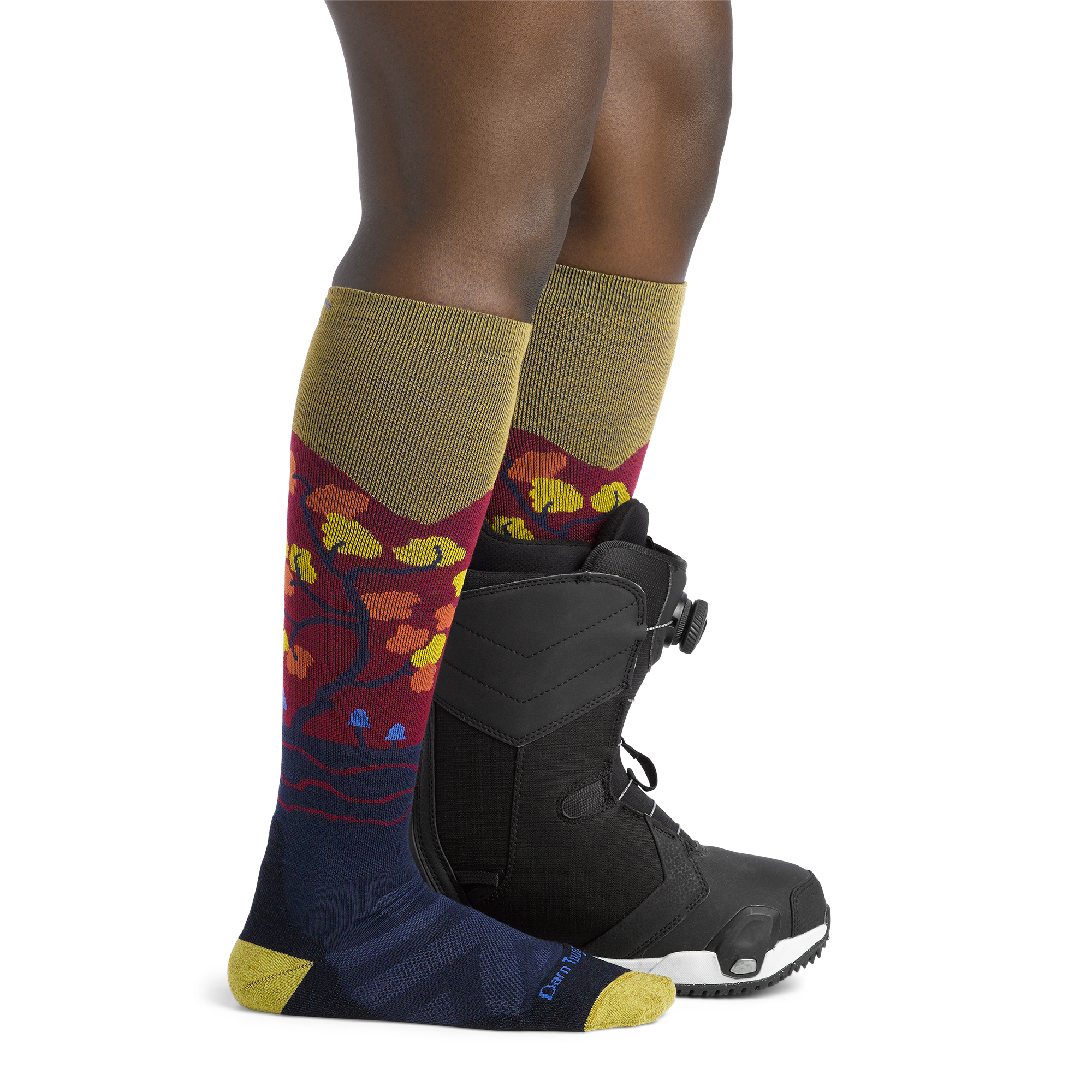 Darn Tough Merino Wool Women's Enchanted Over-the-Calf Midweight Ski & Snowboard Socks - Image 5