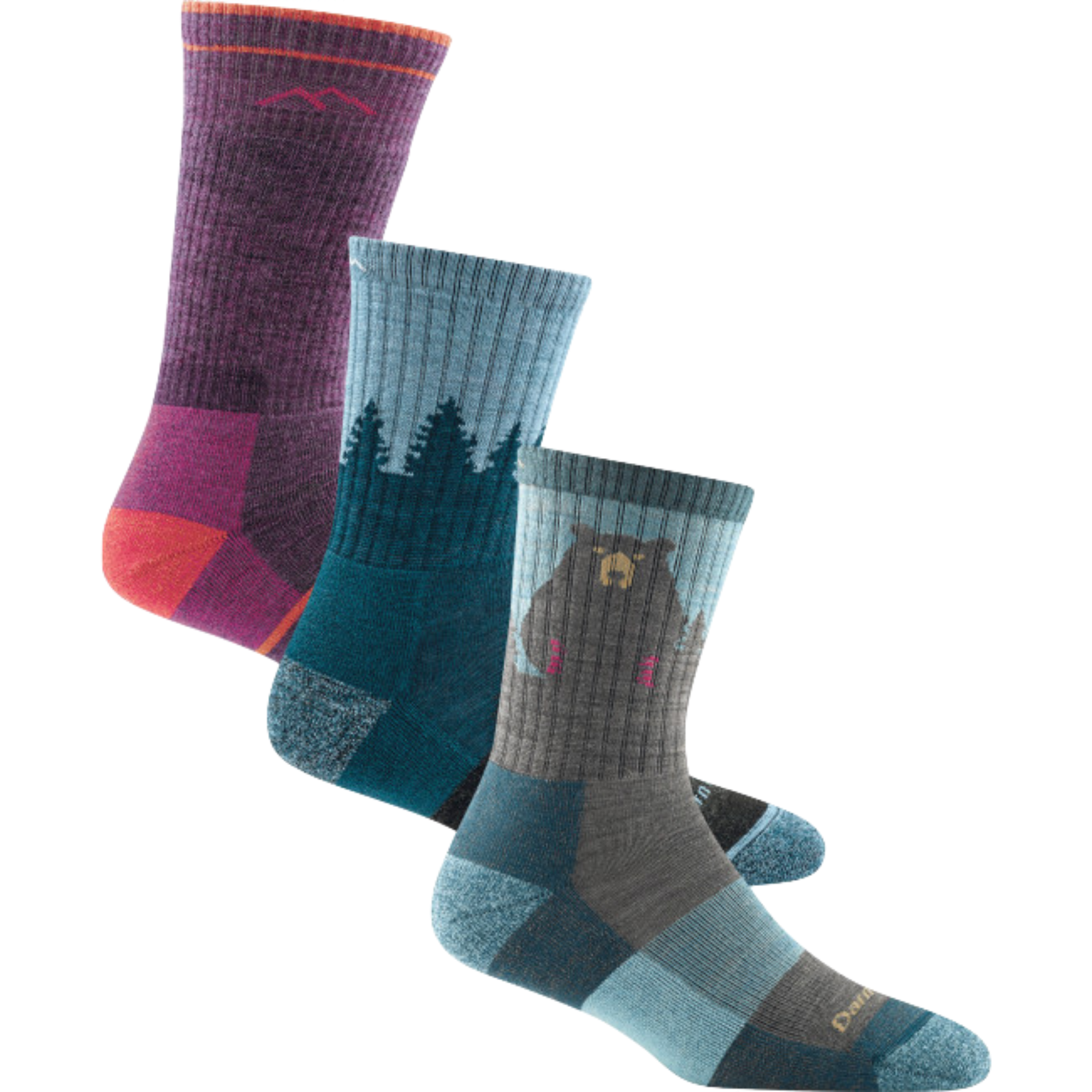 Darn Tough Merino Wool Women's Hiker Cushion Quiver 3-Pack