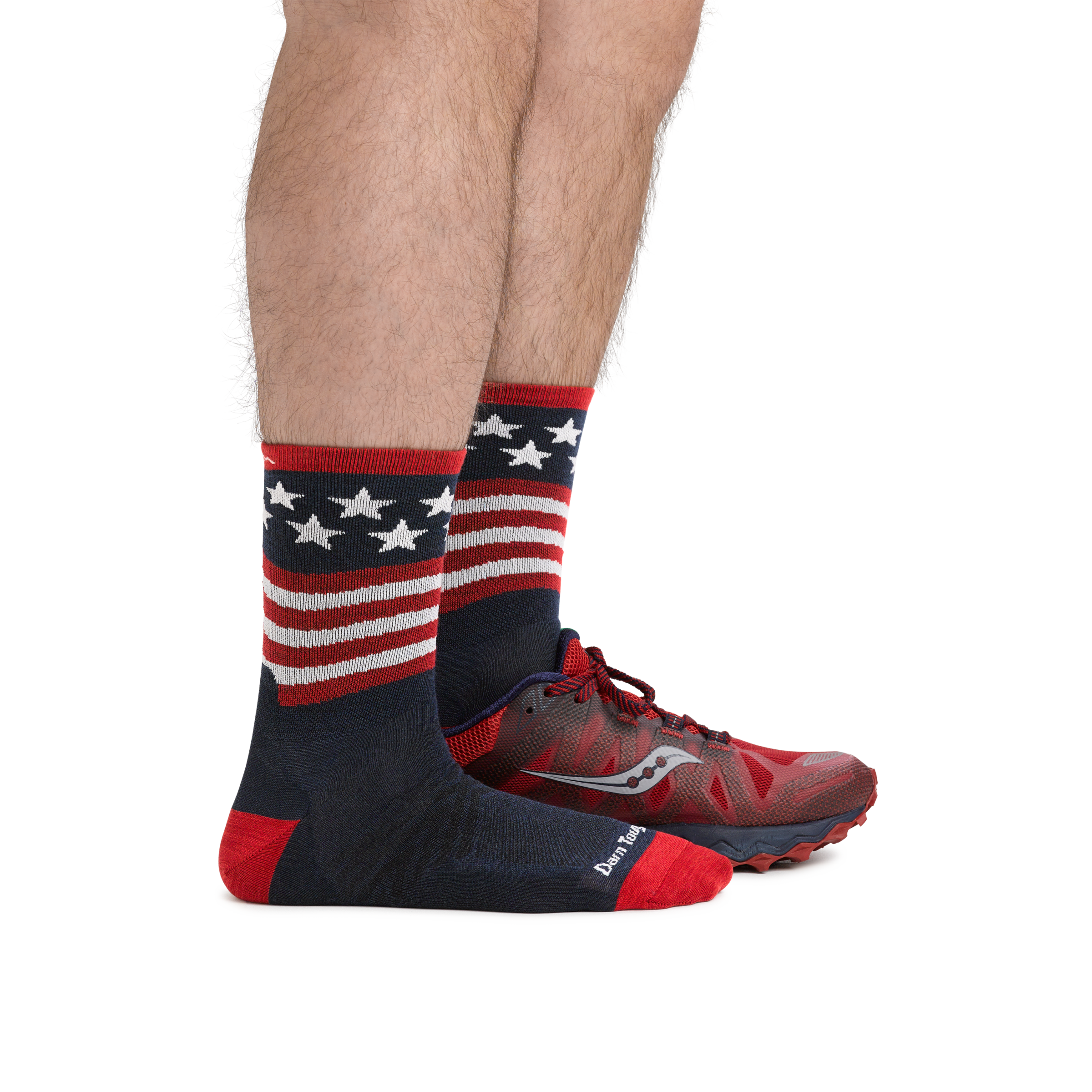 Darn Tough Merino Wool Men's Patriot Micro Crew Ultra-Lightweight Running Socks - Image 3