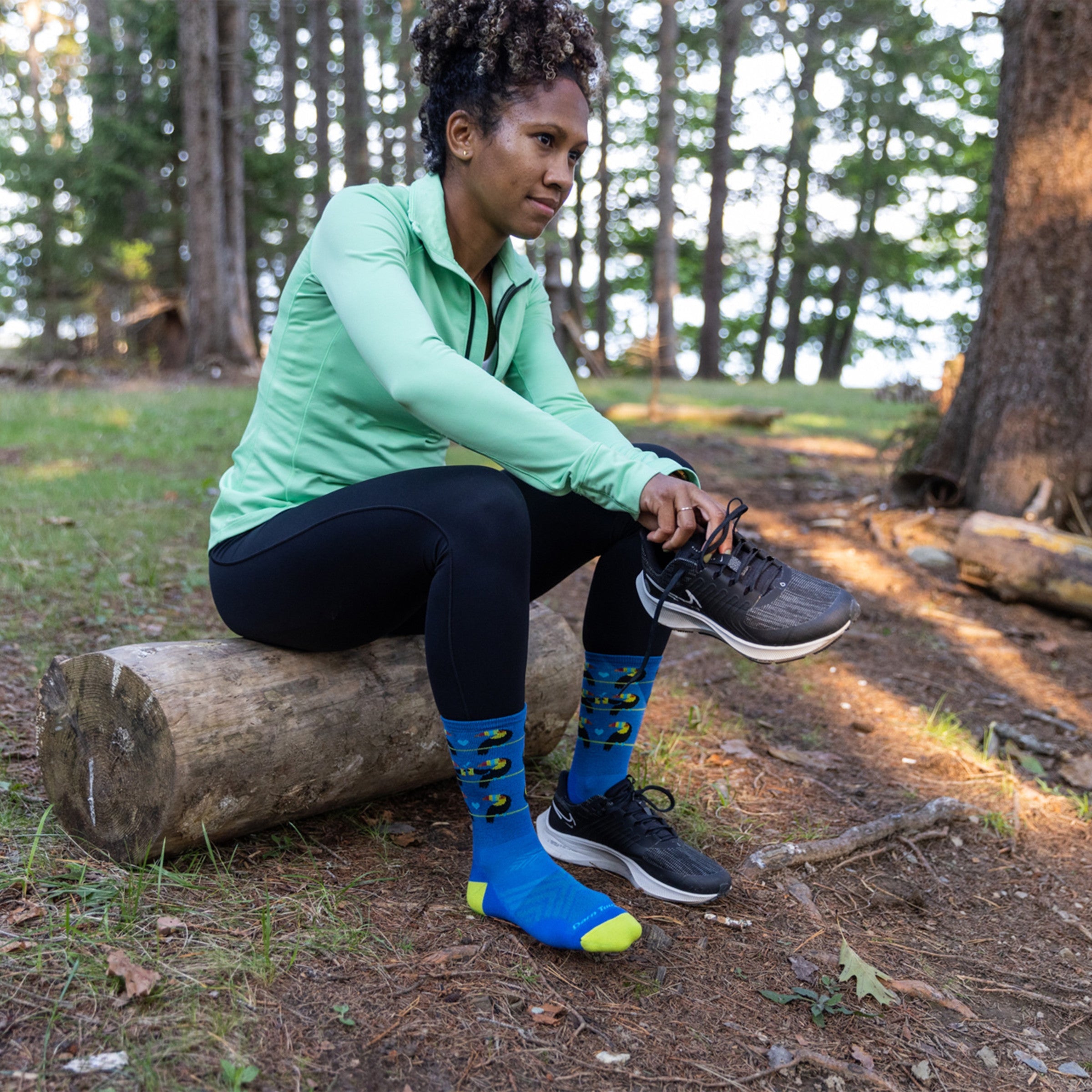 Darn Tough Merino Wool Women's Toco Loco Micro Crew Ultra-Lightweight Running Sock-Last Chance - Image 3