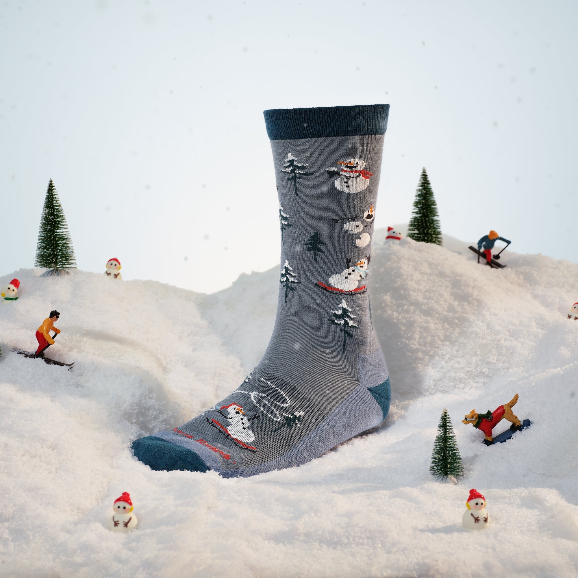Darn Tough Merino Wool Men's Sled Head Crew Lightweight Lifestyle Socks - Image 3