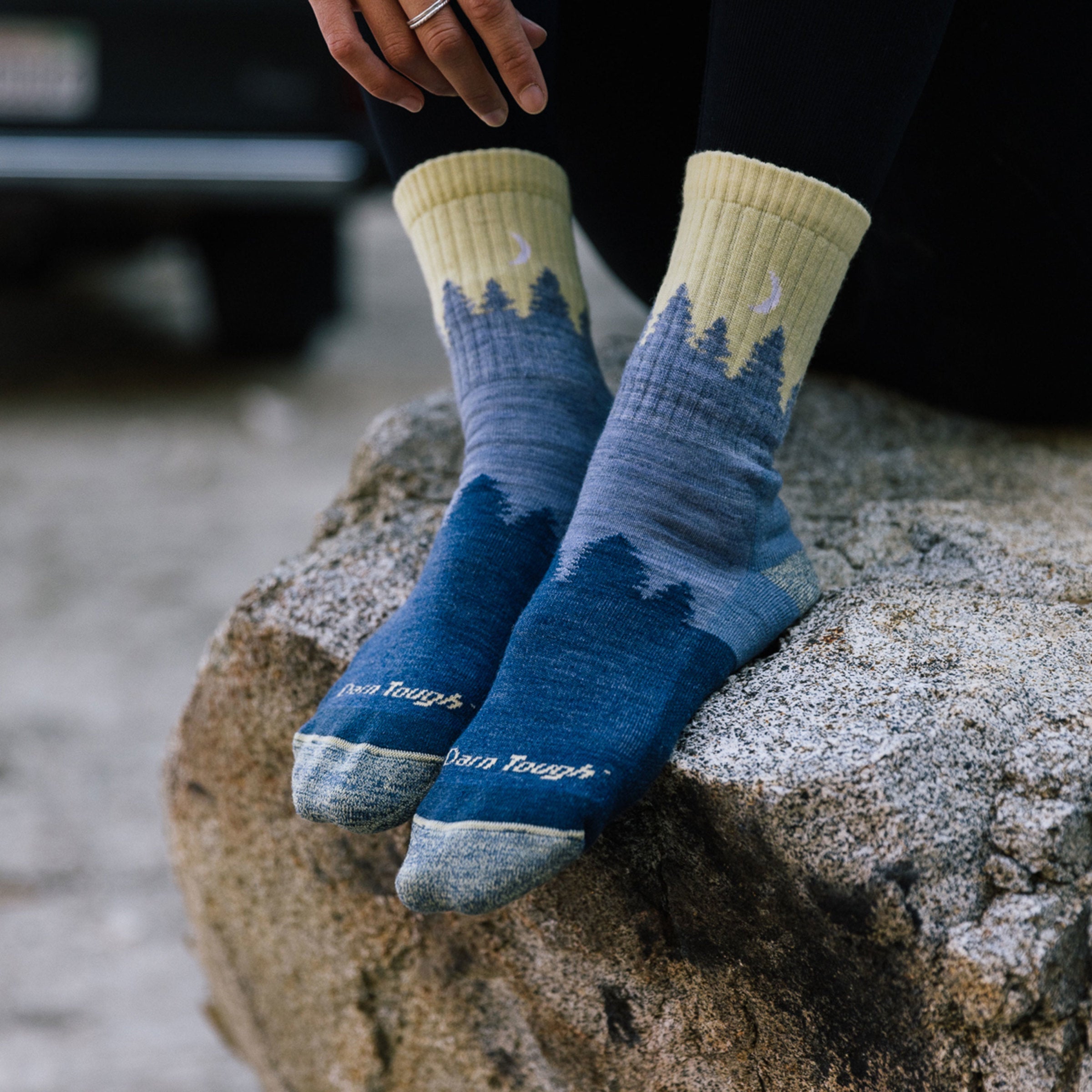 Darn Tough Merino Socks Women's Treeline Micro Crew Midweight Hiking Socks - Image 14