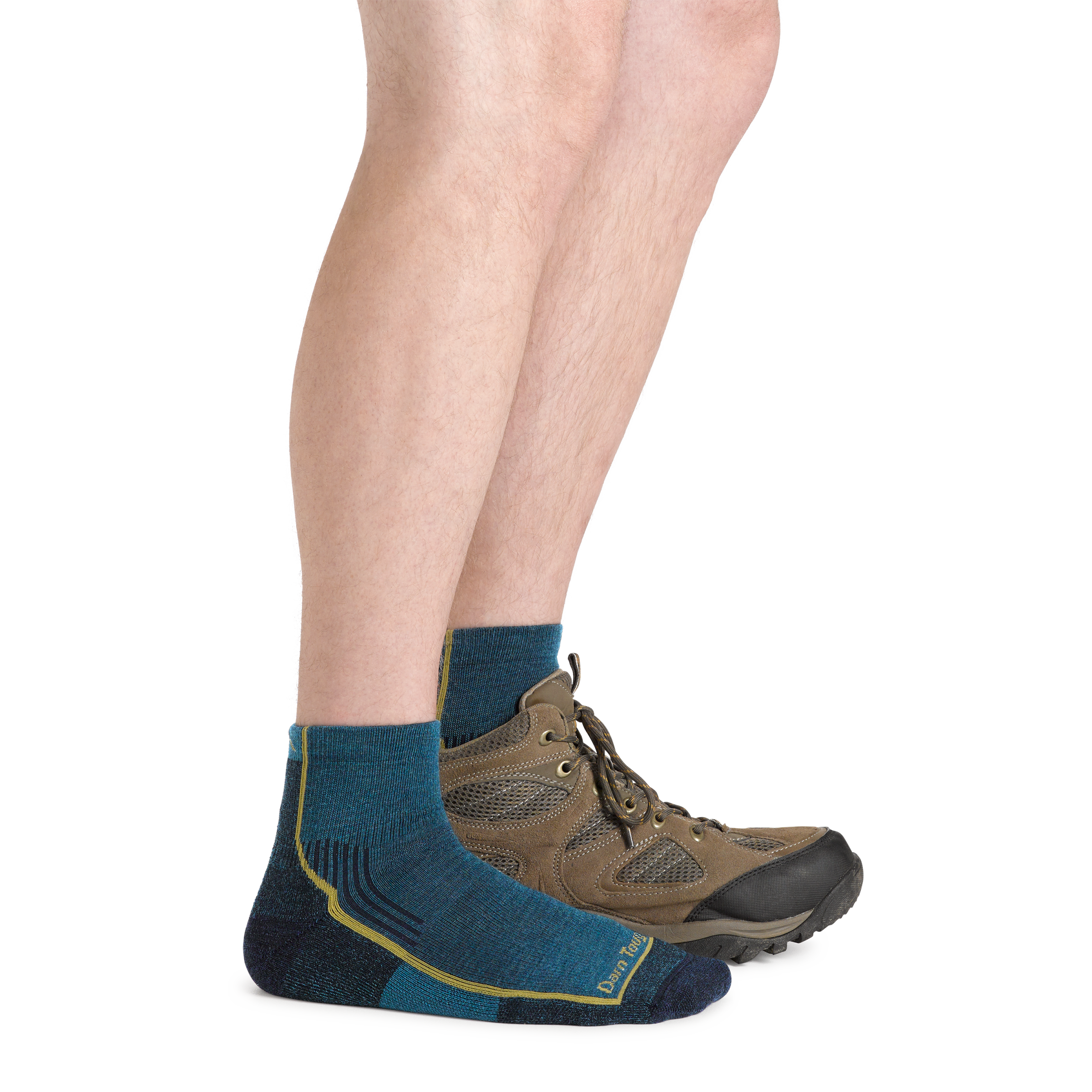 Darn Tough Merino Wool Men's Hiker Quarter Midweight Hiking Socks - Image 8