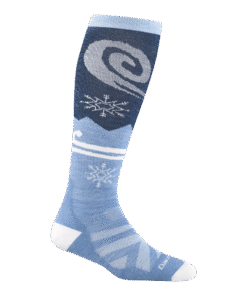Alternative view of Darn Tough Merino Wool Women's Swirlwind Over-the-Calf Lightweight Ski & Snowboard Socks