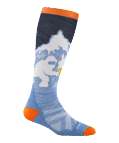 Darn Tough Merino Wool Kids Little Yeti Over-the-Calf Midweight Ski & Snowboard Socks