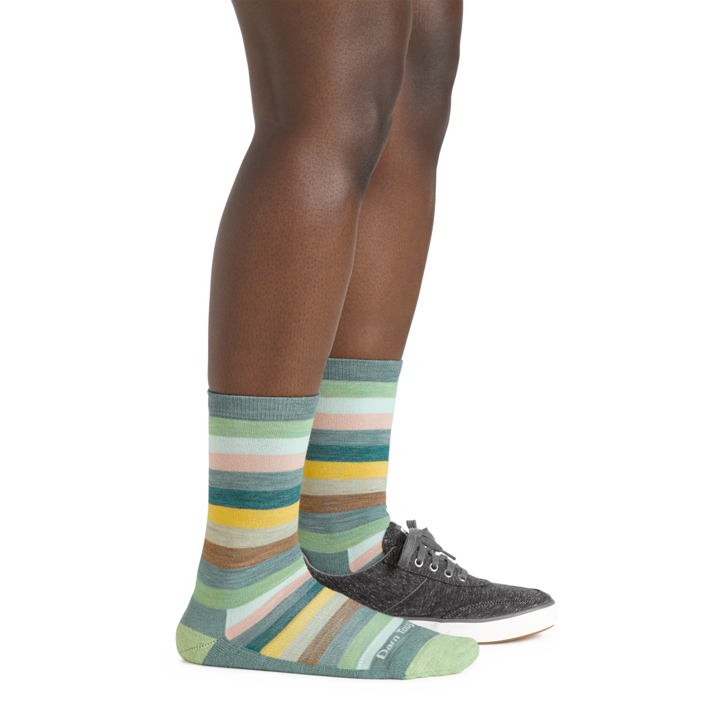Darn Tough Merino Wool Women's Mystic Stripe Crew Lightweight Lifestyle Socks - Image 10