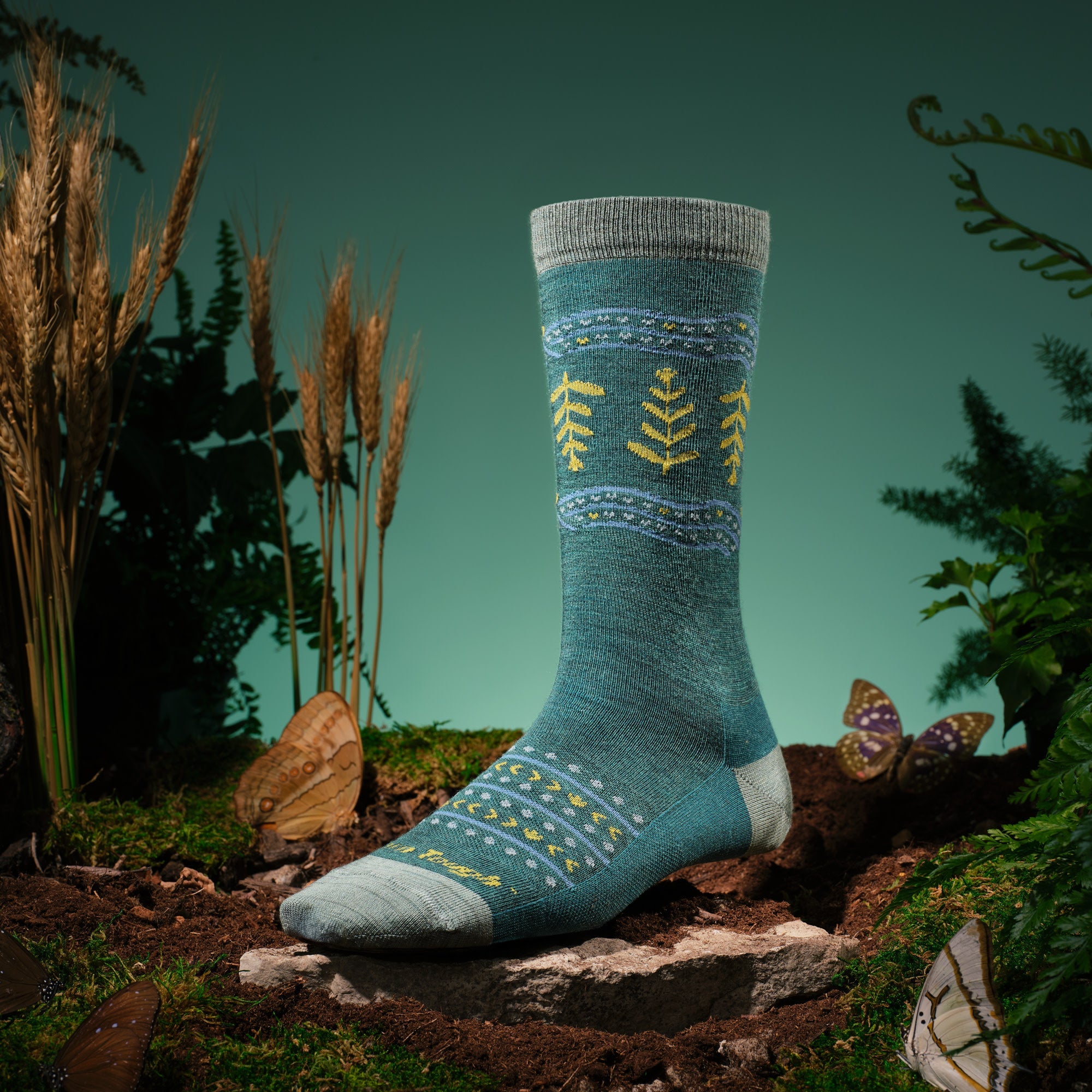 Darn Tough Merino Wool Unisex Grain Or Shine Crew Lightweight Lifestyle Socks - Image 2
