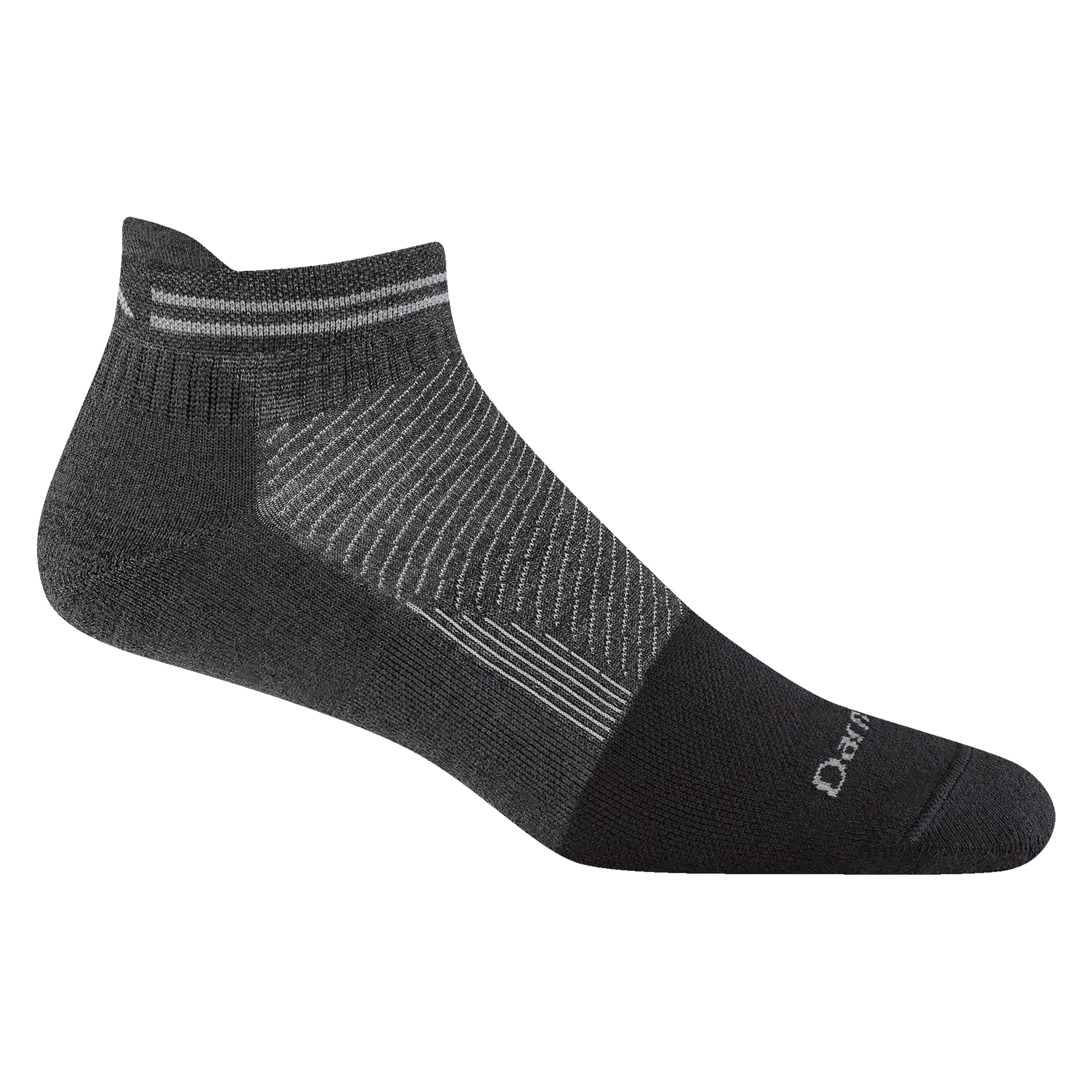 Darn Tough Merino Wool Men's Steely No Show Tab Lightweight Work Sock - Image 2
