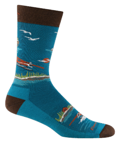 Alternative view of Darn Tough Merino Wool Men's Float Boat Crew Lightweight Lifestyle Socks-Last Chance