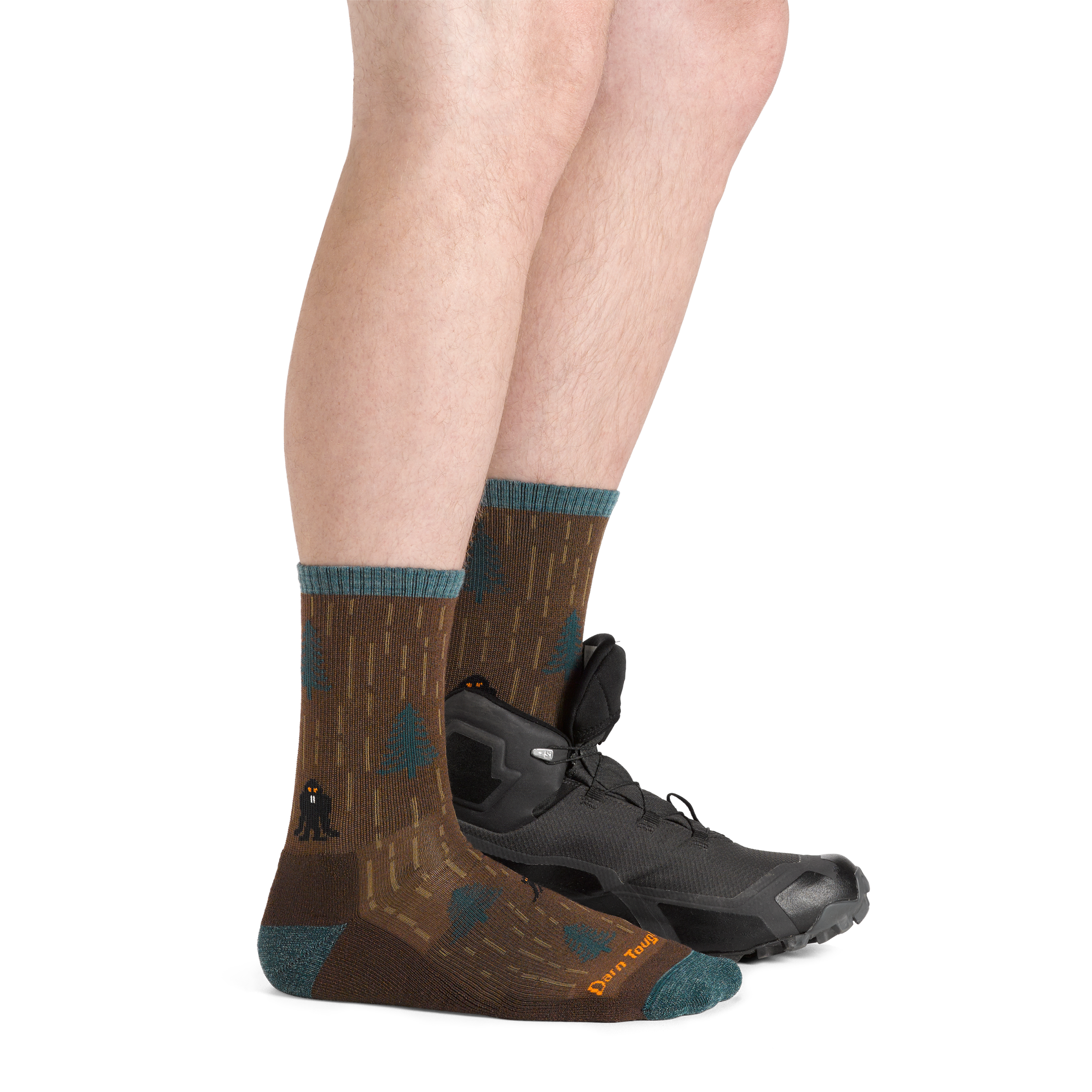 Darn Tough Merino Wool Men's Yarn Goblin Micro Crew Lightweight Hiking Sock-Last Chance - Image 3