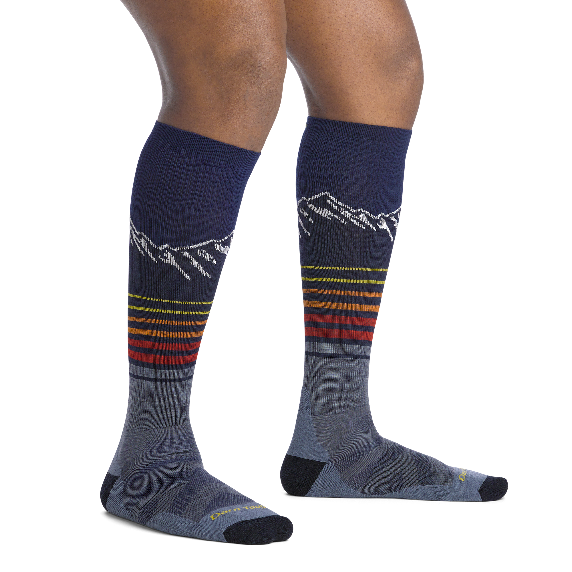 Darn Tough Merino Wool Men's Steep Lines Over-the-Calf Lightweight Ski & Snowboard Socks - Image 4
