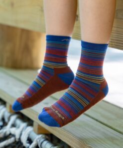 Alternative view of Darn Tough Merino Wool Kids Zebra Canyon Micro Crew  Lightweight Hiking Sock-Last Chance