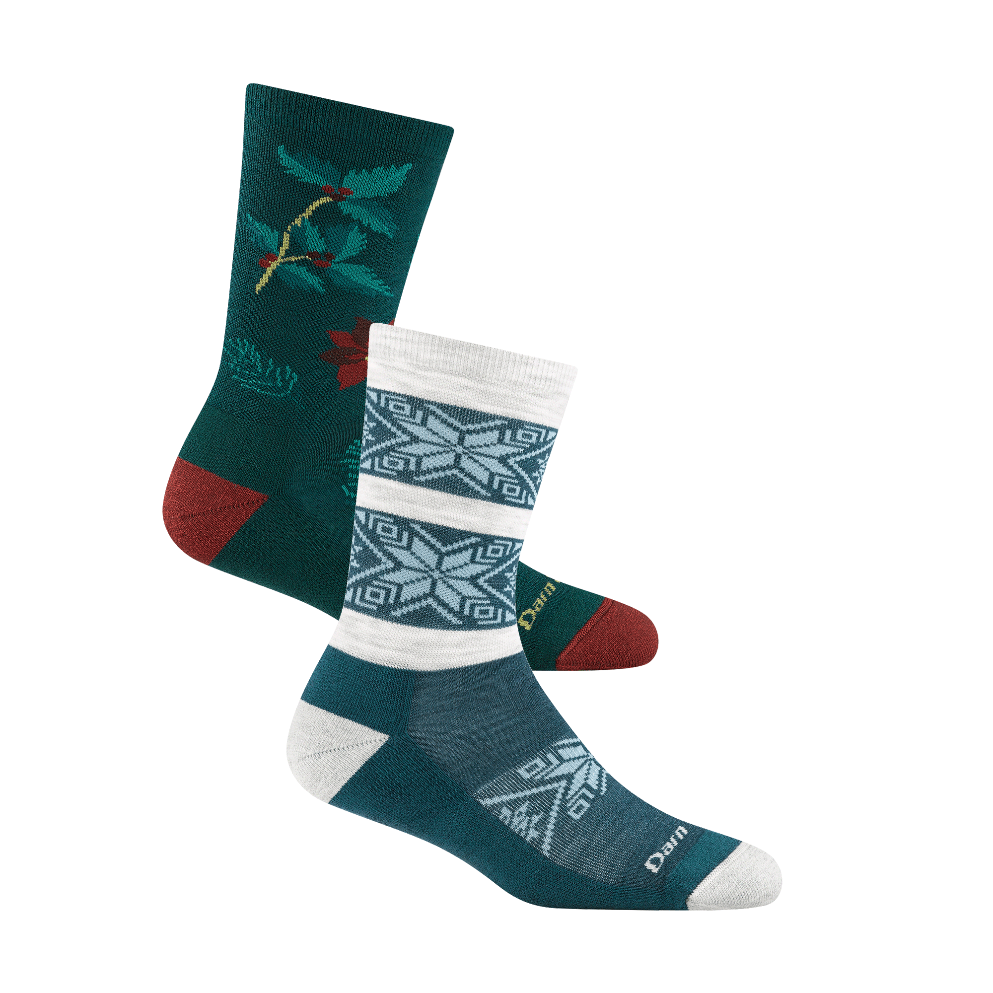 Darn Tough Merino Wool Women's Holiday Lightweight Lifestyle 2-Pack