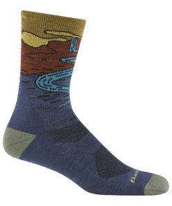 Darn Tough Merino Wool Men's Chasing Waterfalls Micro Crew Lightweight Hiking Socks