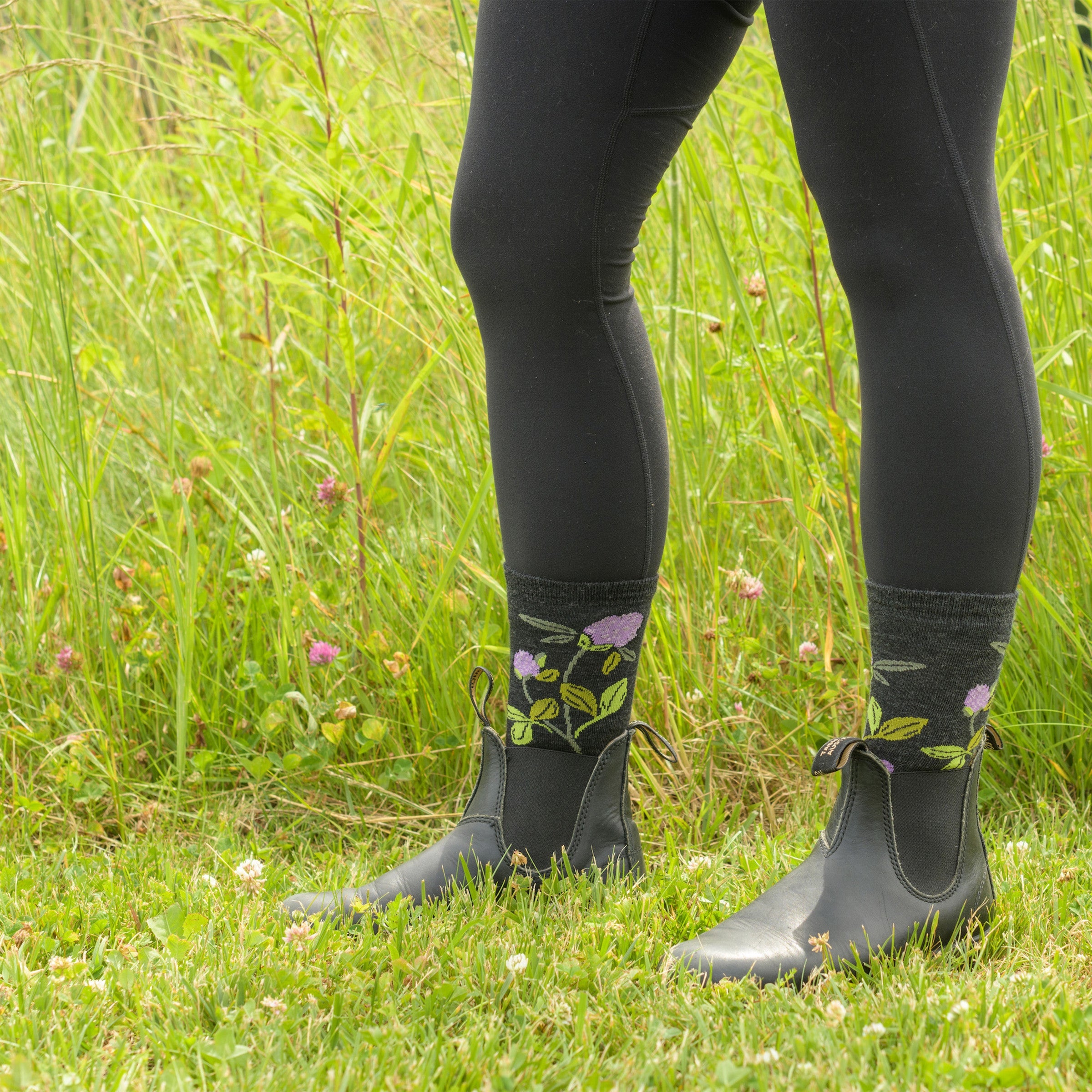 Darn Tough Merino Wool Women's Blossom Crew Lightweight Lifestyle Socks - Image 9