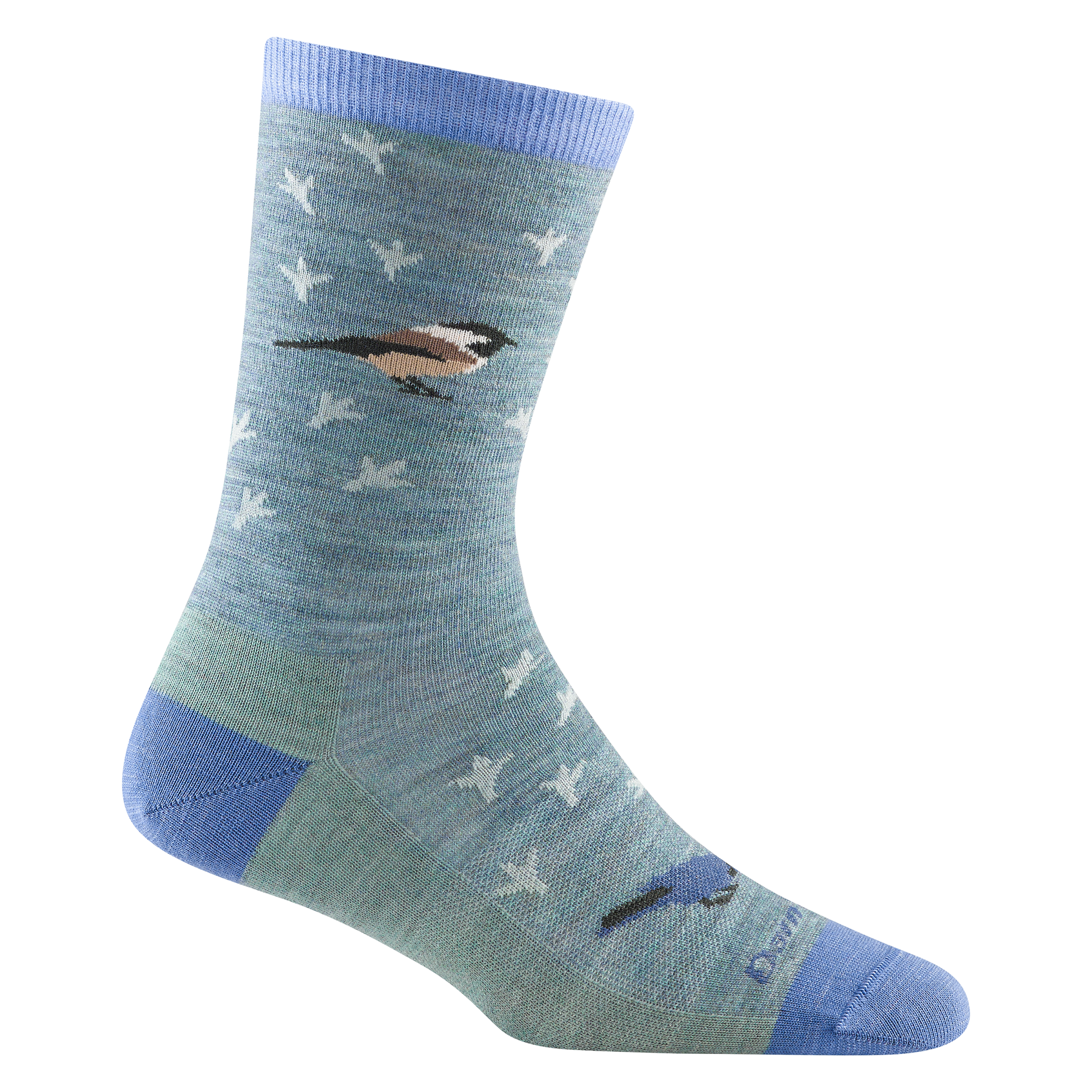 Darn Tough Merino Wool Women's Twitterpated Crew Lightweight Lifestyle Sock-Last Chance - Image 3