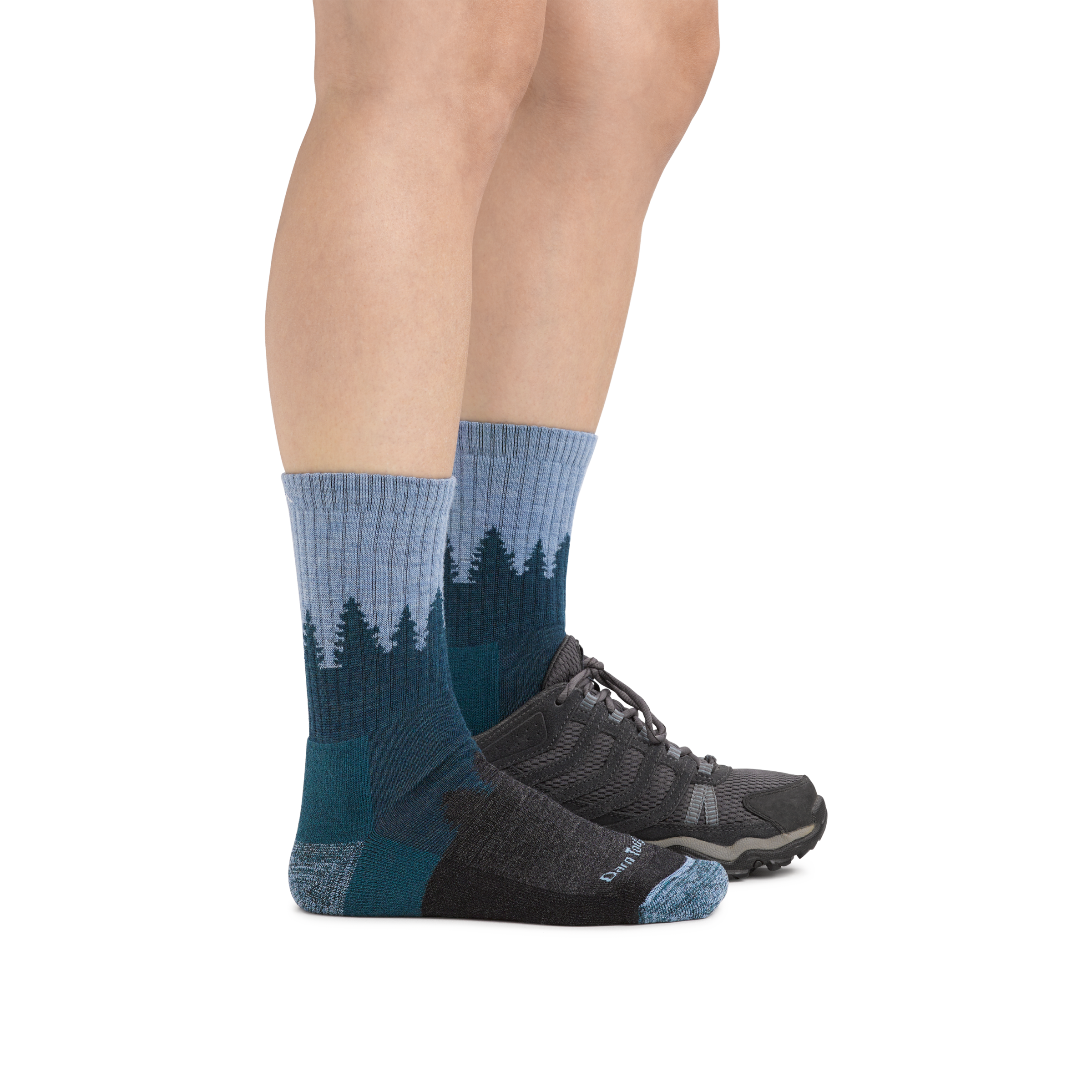 Darn Tough Merino Socks Women's Treeline Micro Crew Midweight Hiking Socks - Image 17