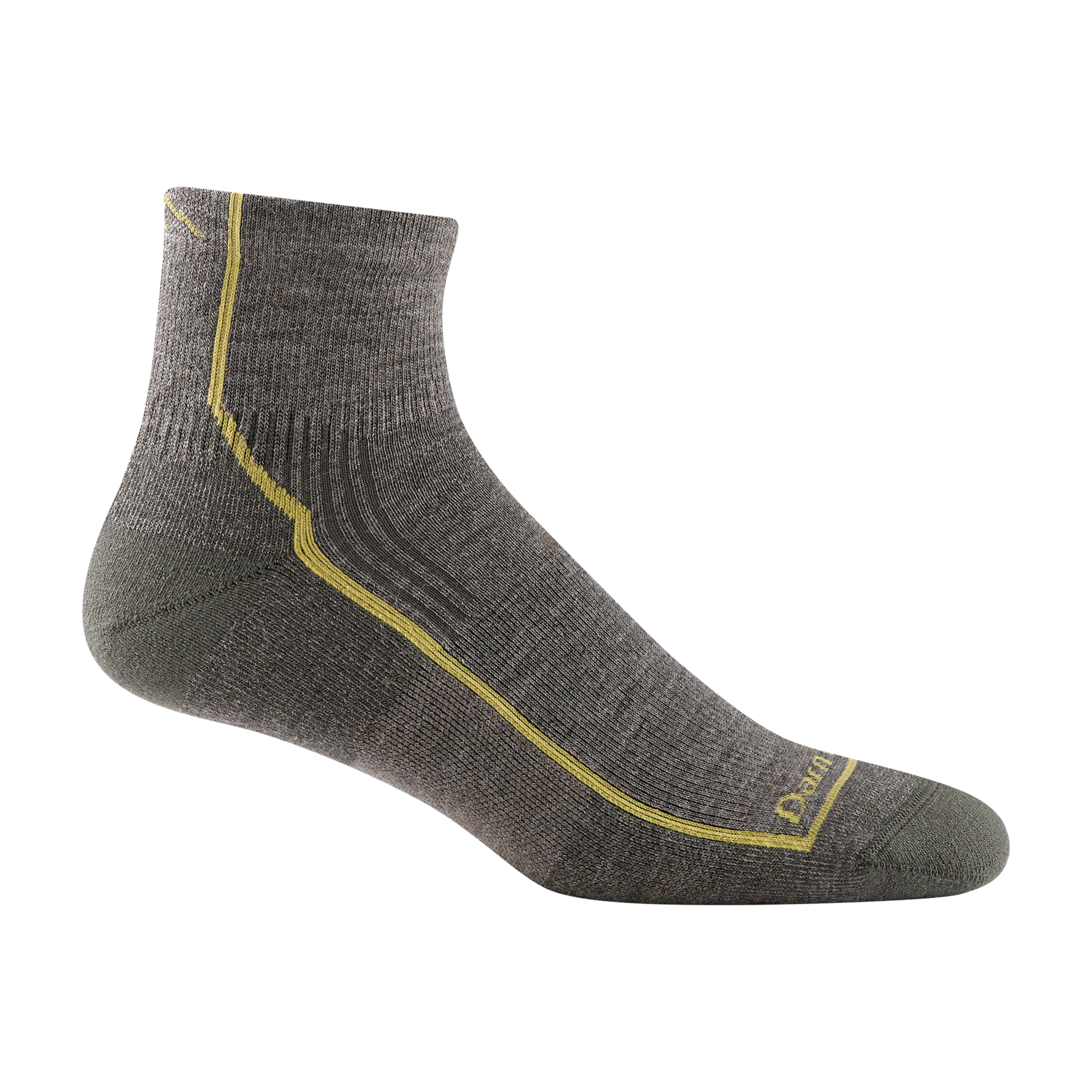 Darn Tough Merino Wool Men's Hiker Quarter Midweight Hiking Socks - Image 2