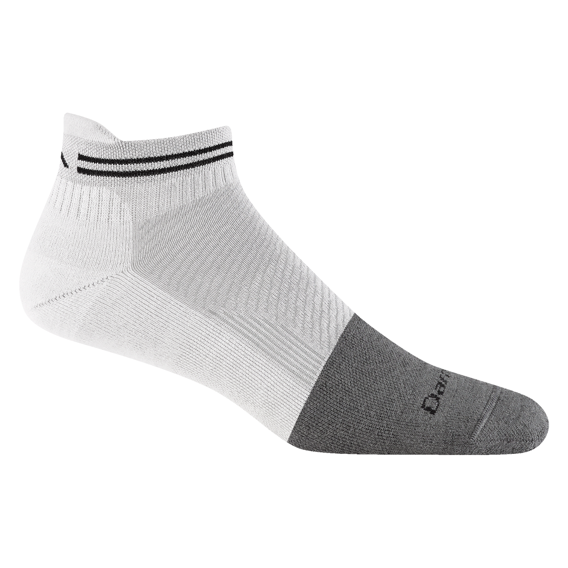 Darn Tough Merino Wool Men's Steely No Show Tab Lightweight Work Sock