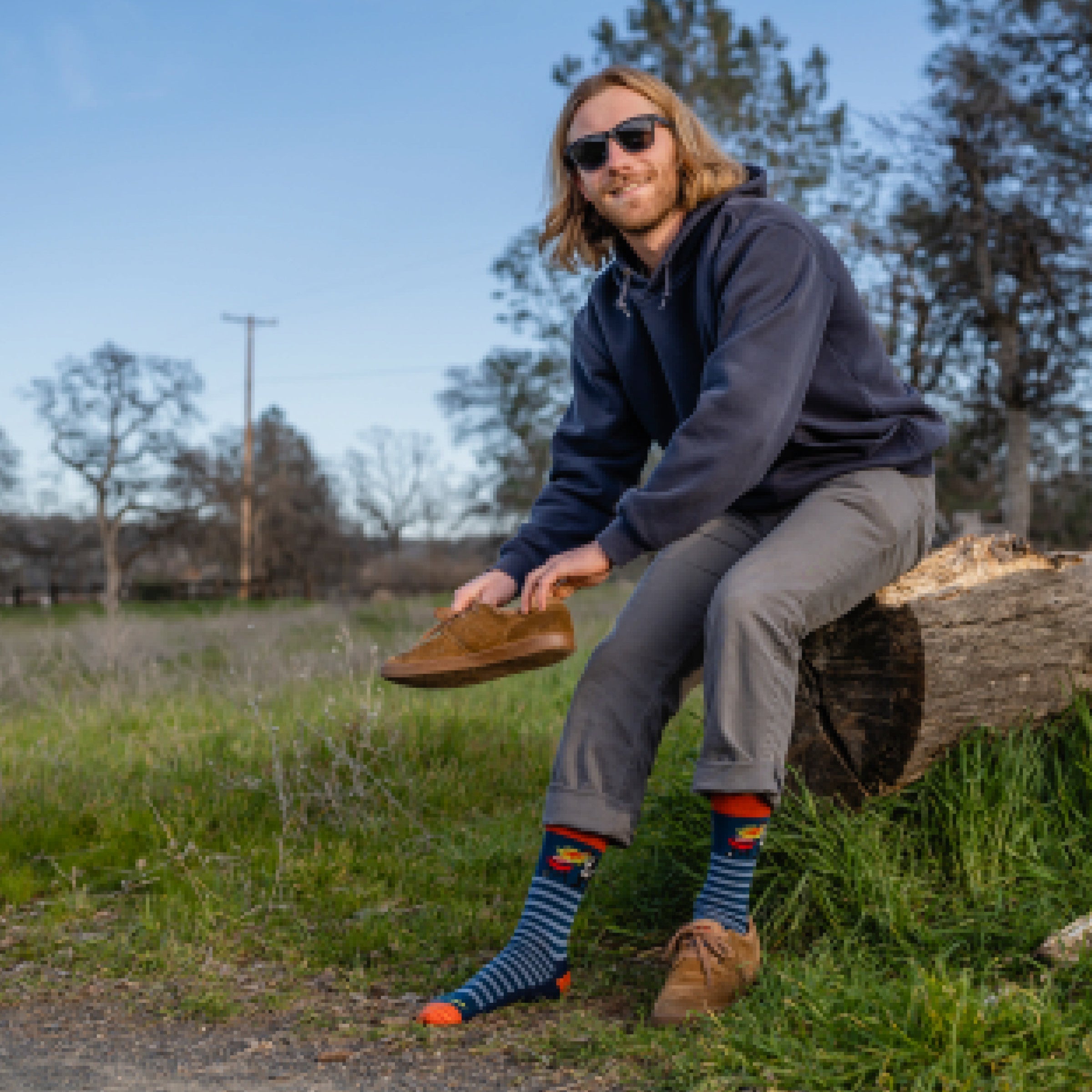 Darn Tough Merino Wool Men's Animal Haus Crew Lightweight Lifestyle Socks - Image 7