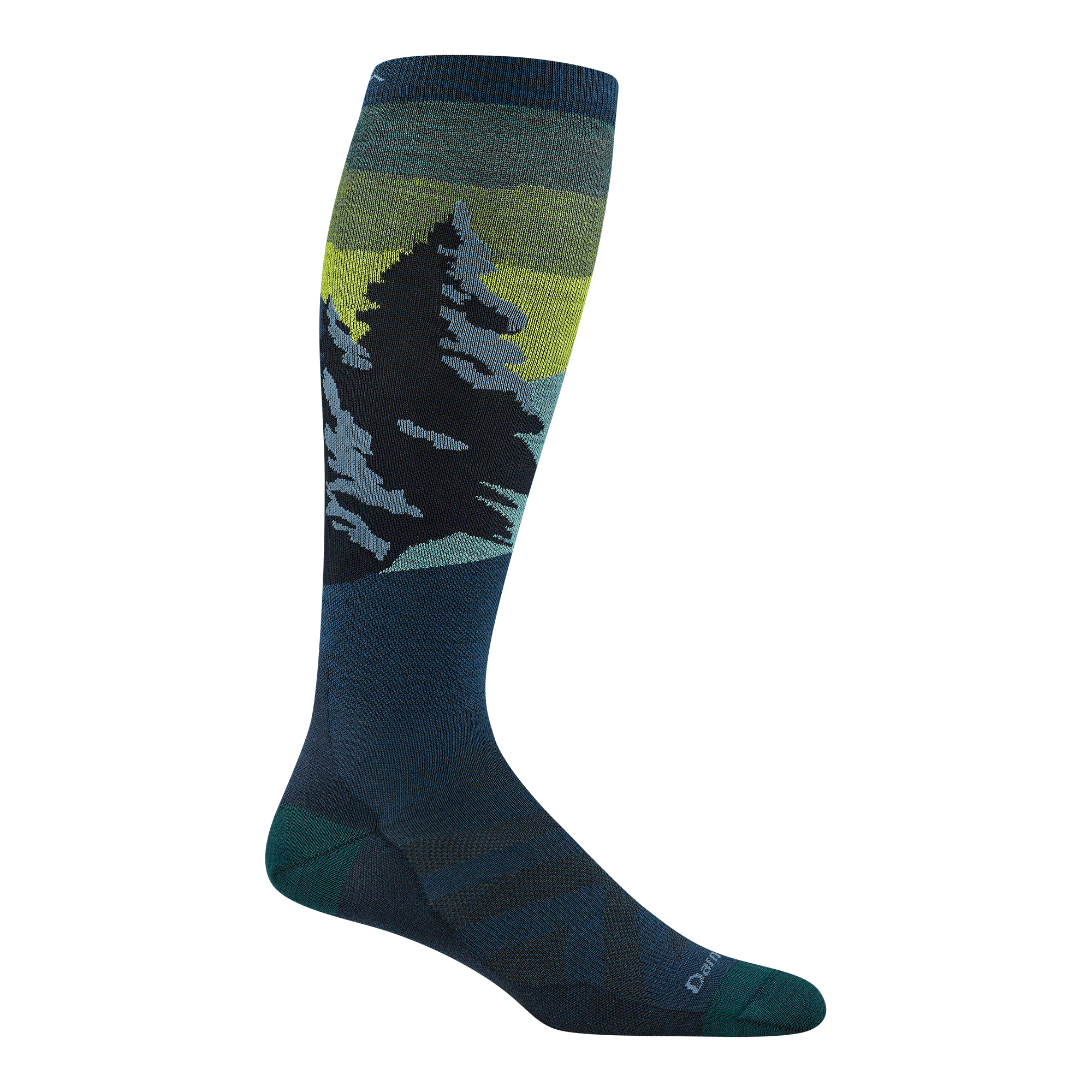 Darn Tough Merino Wool Men's Solstice Over-the-Calf Lightweight Ski & Snowboard Socks - Image 2