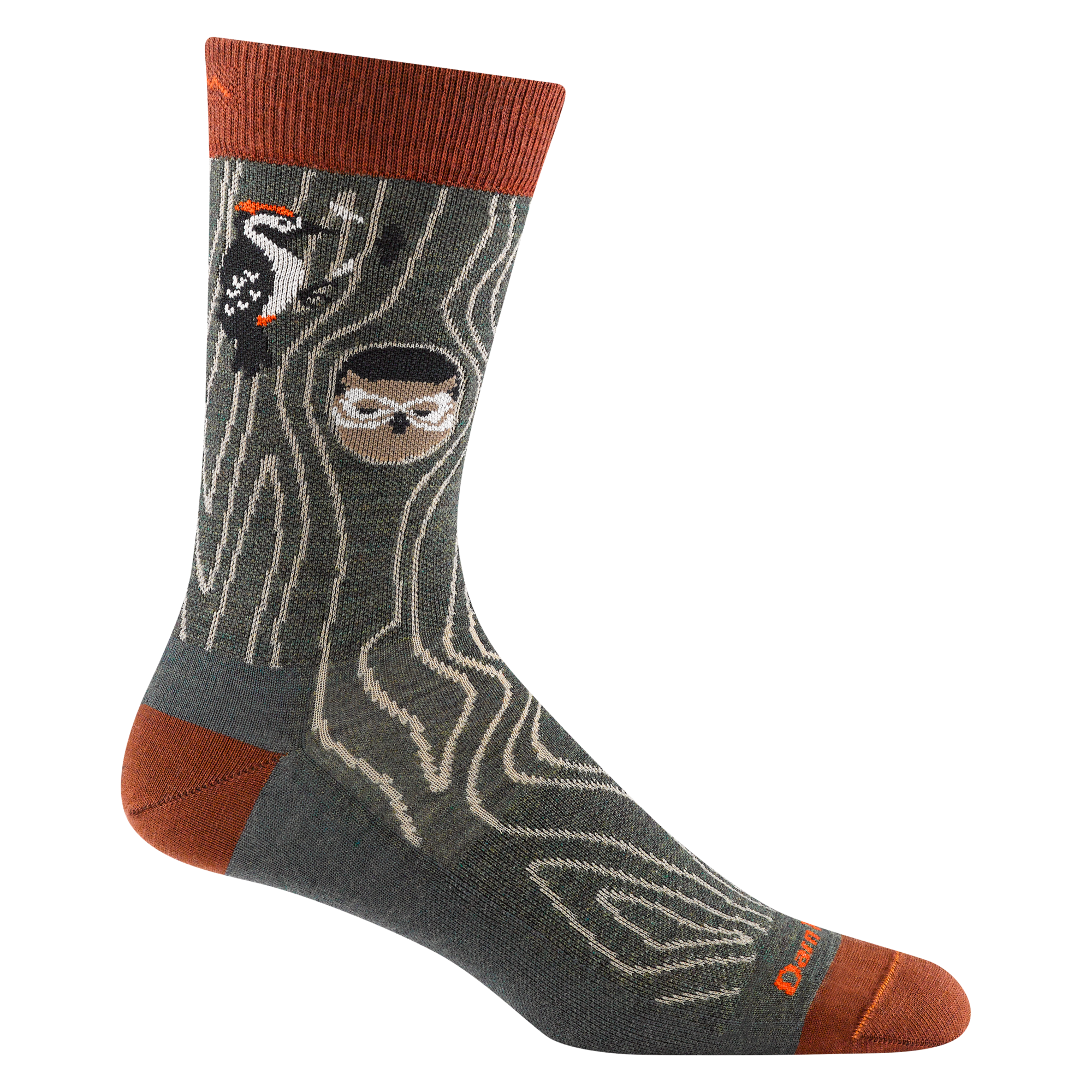 Darn Tough Merino Wool Men's Woody Crew Lightweight Lifestyle Socks - Image 2