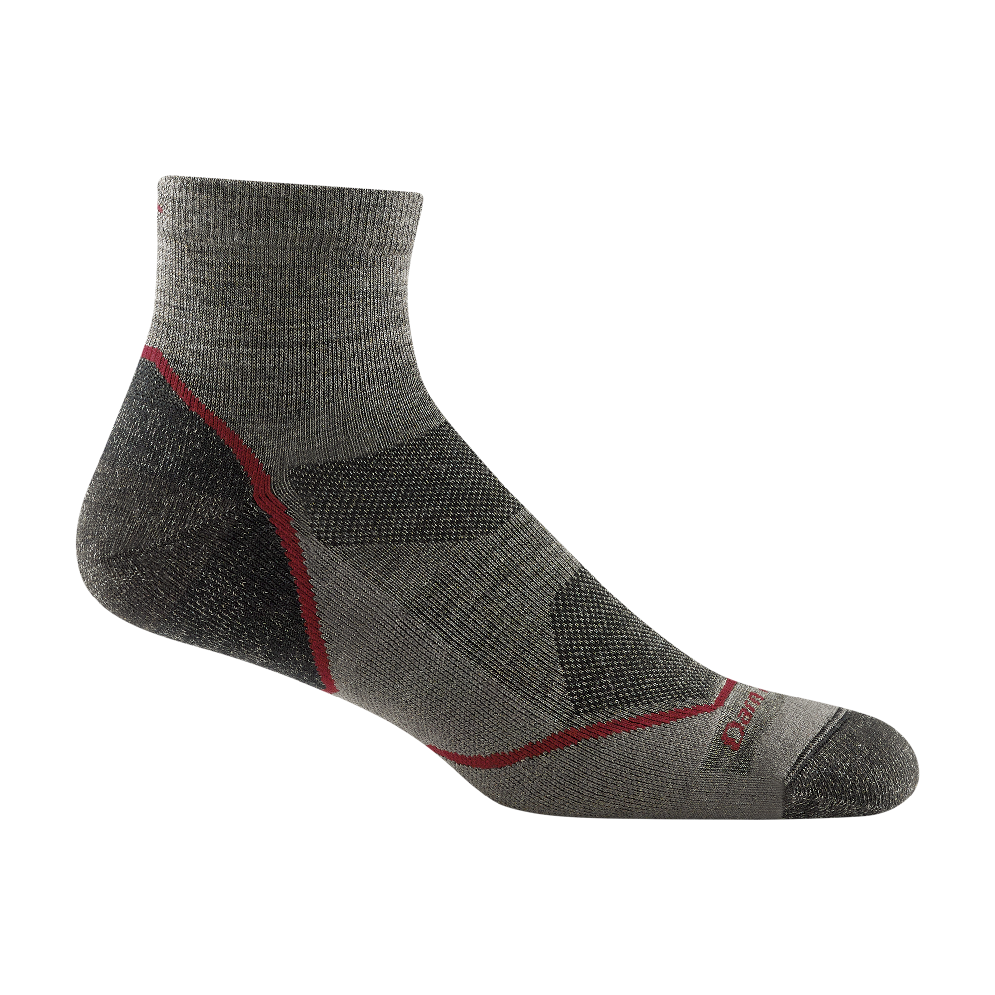 Darn Tough Merino Wool Men's and Women's Hiker 1/4 Sock 2-Pack - Image 5