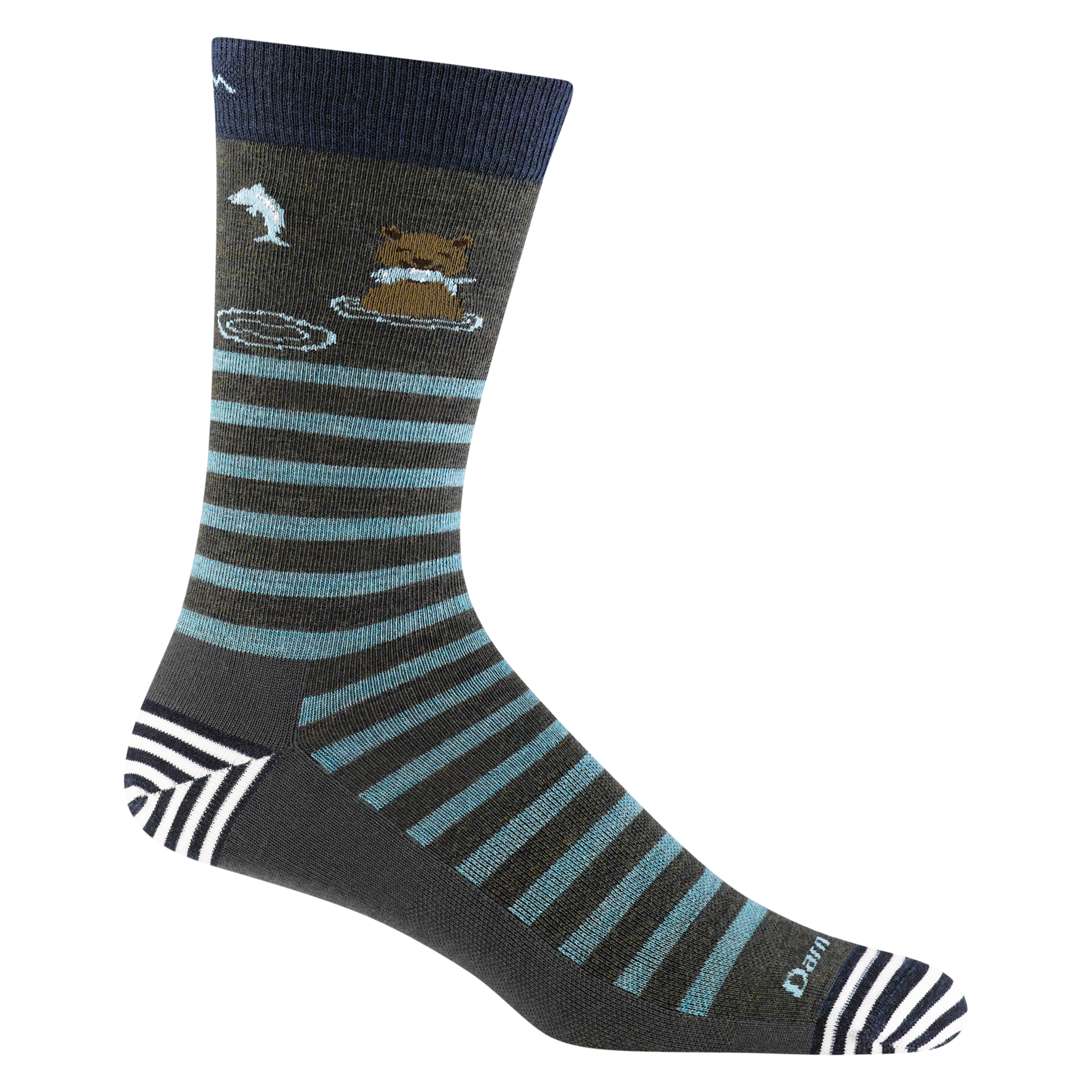 Darn Tough Merino Wool Men's Animal Haus Crew Lightweight Lifestyle Socks - Image 9