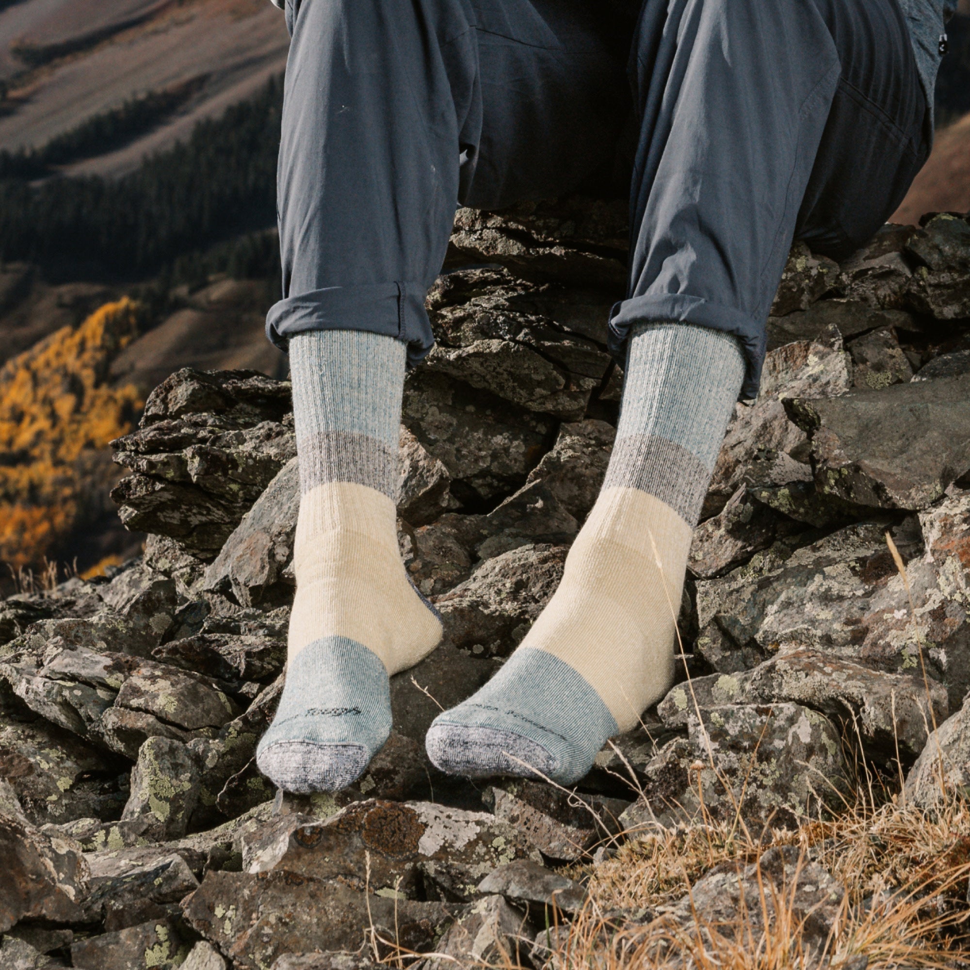Darn Tough Merino Wool Men's Mountaineering Micro Crew Heavyweight Hiking Socks - Image 2