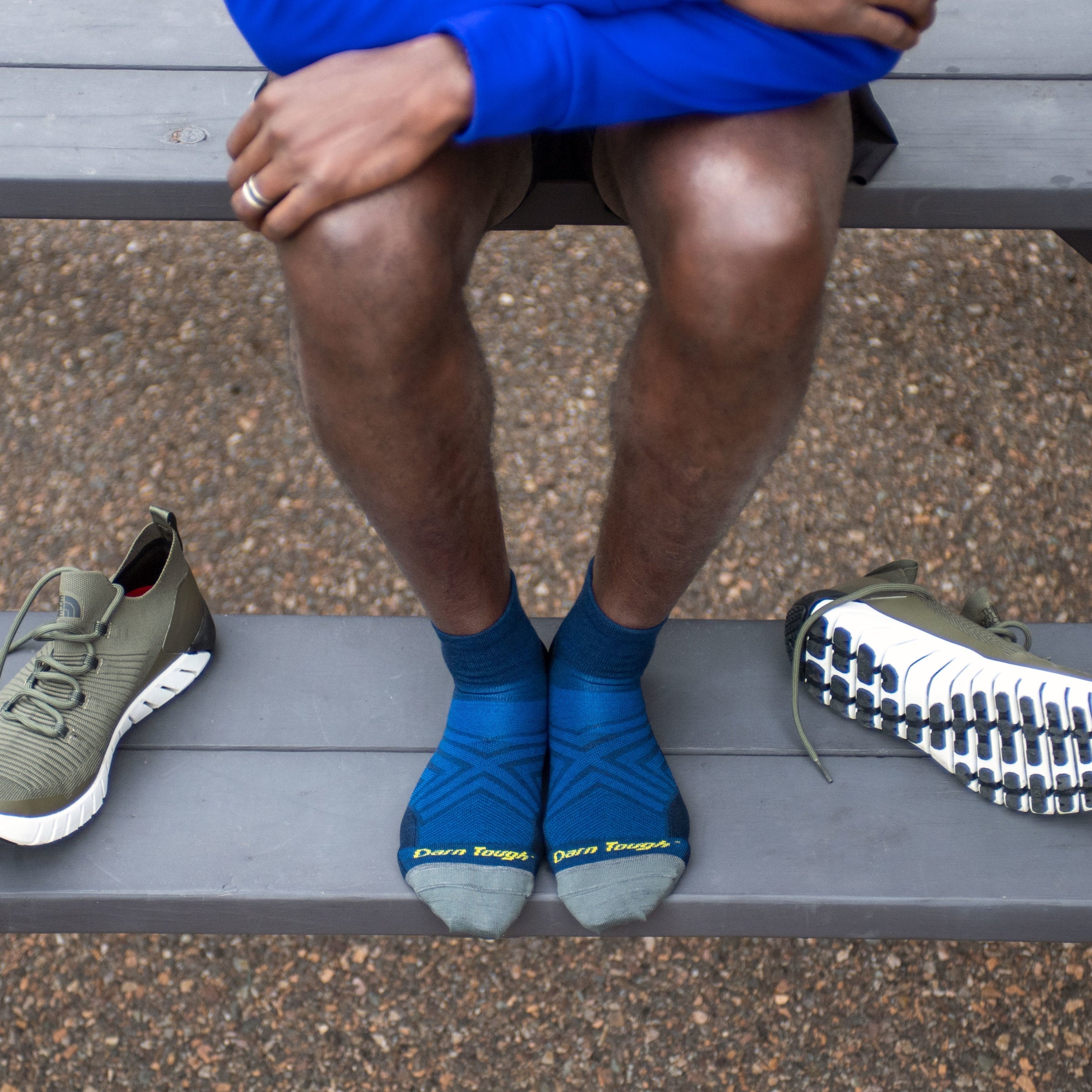 Darn Tough Merino Wool Men's Run Quarter Ultra-Lightweight Running Socks - Image 9