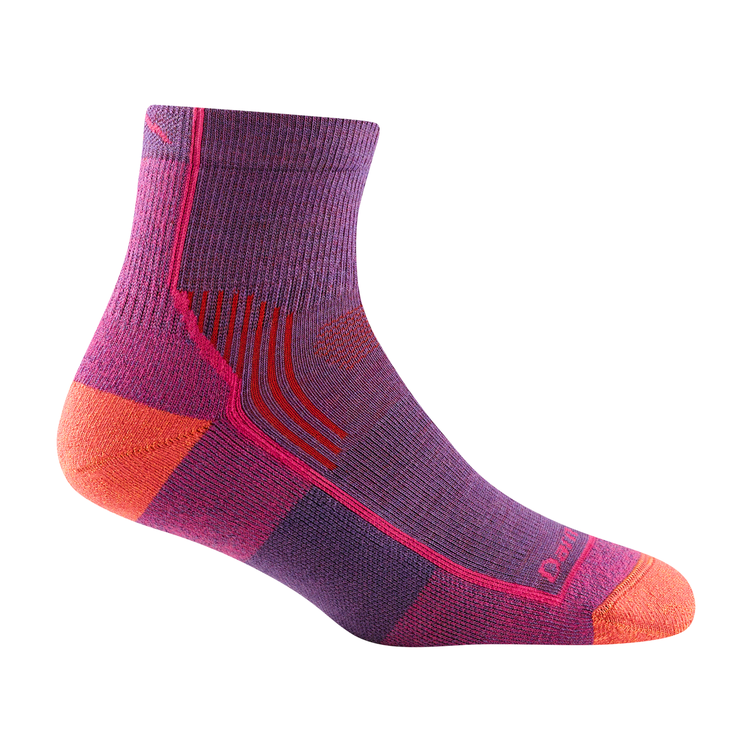 Darn Tough Merino Wool Women's Hiker Quarter Midweight Hiking Socks - Image 3