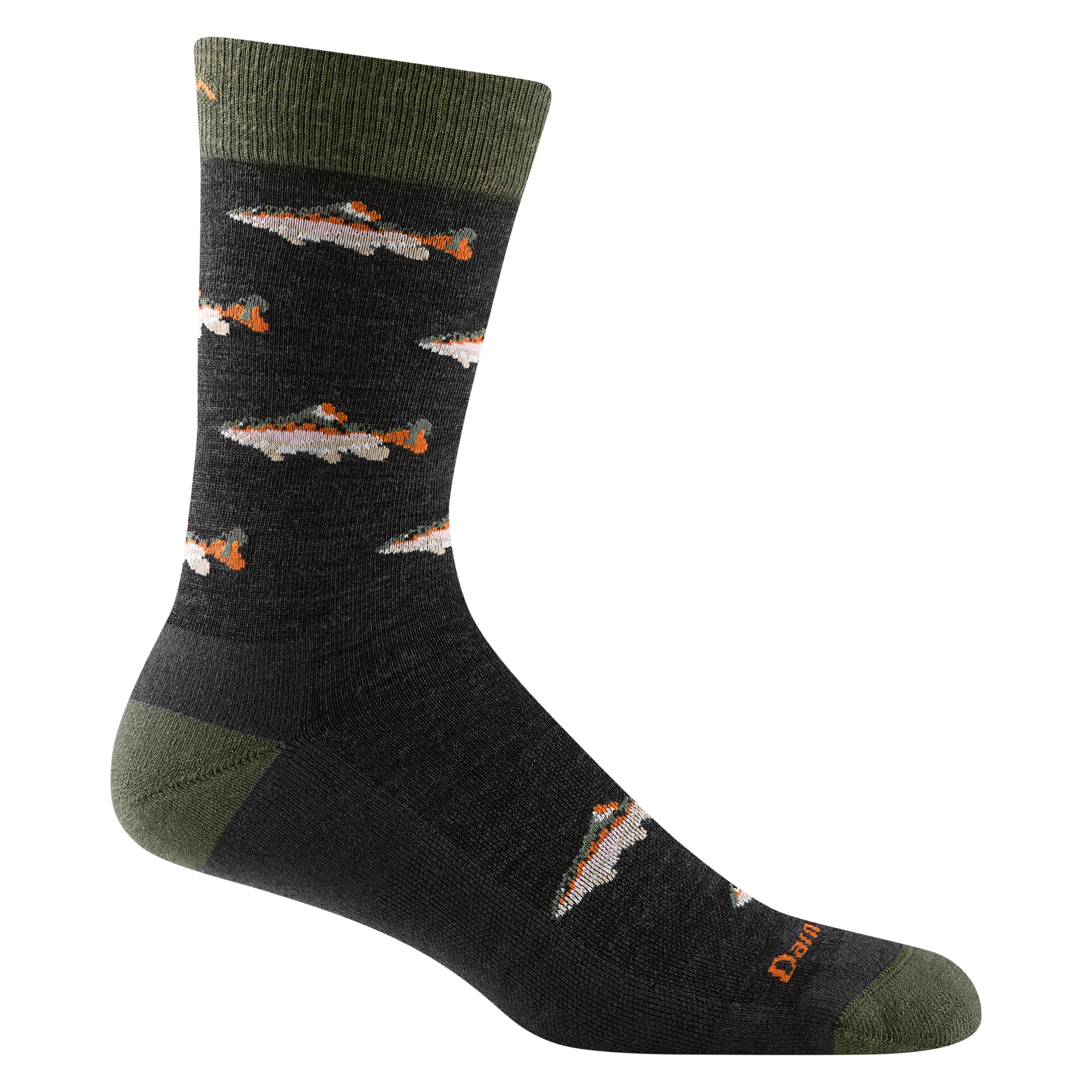 Darn Tough Merino Wool Men's Spey Fly Crew Lightweight Lifestyle Socks - Image 2