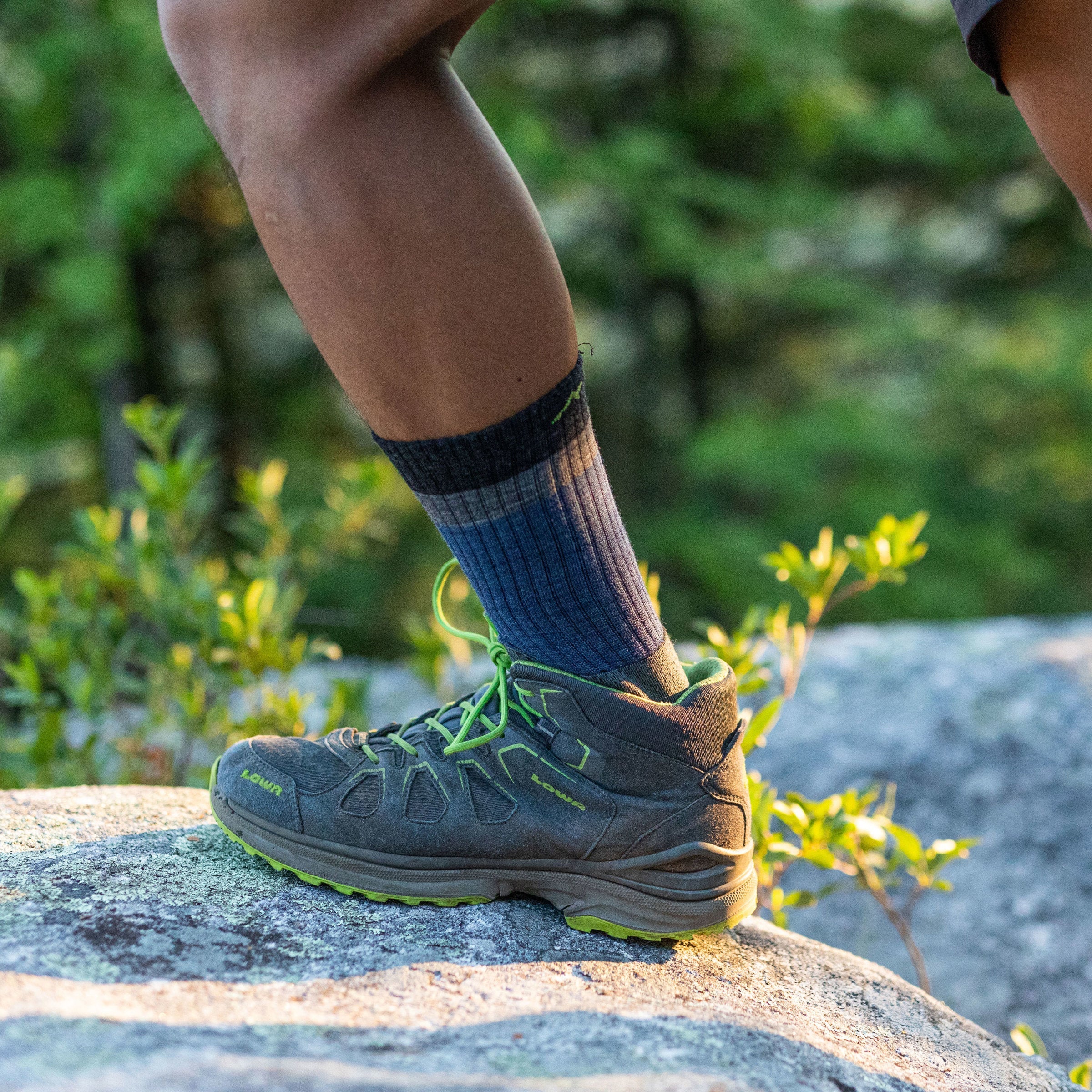 Darn Tough Merino Wool Men's Heady Stripe Micro Crew Lightweight Hiking Socks - Image 9