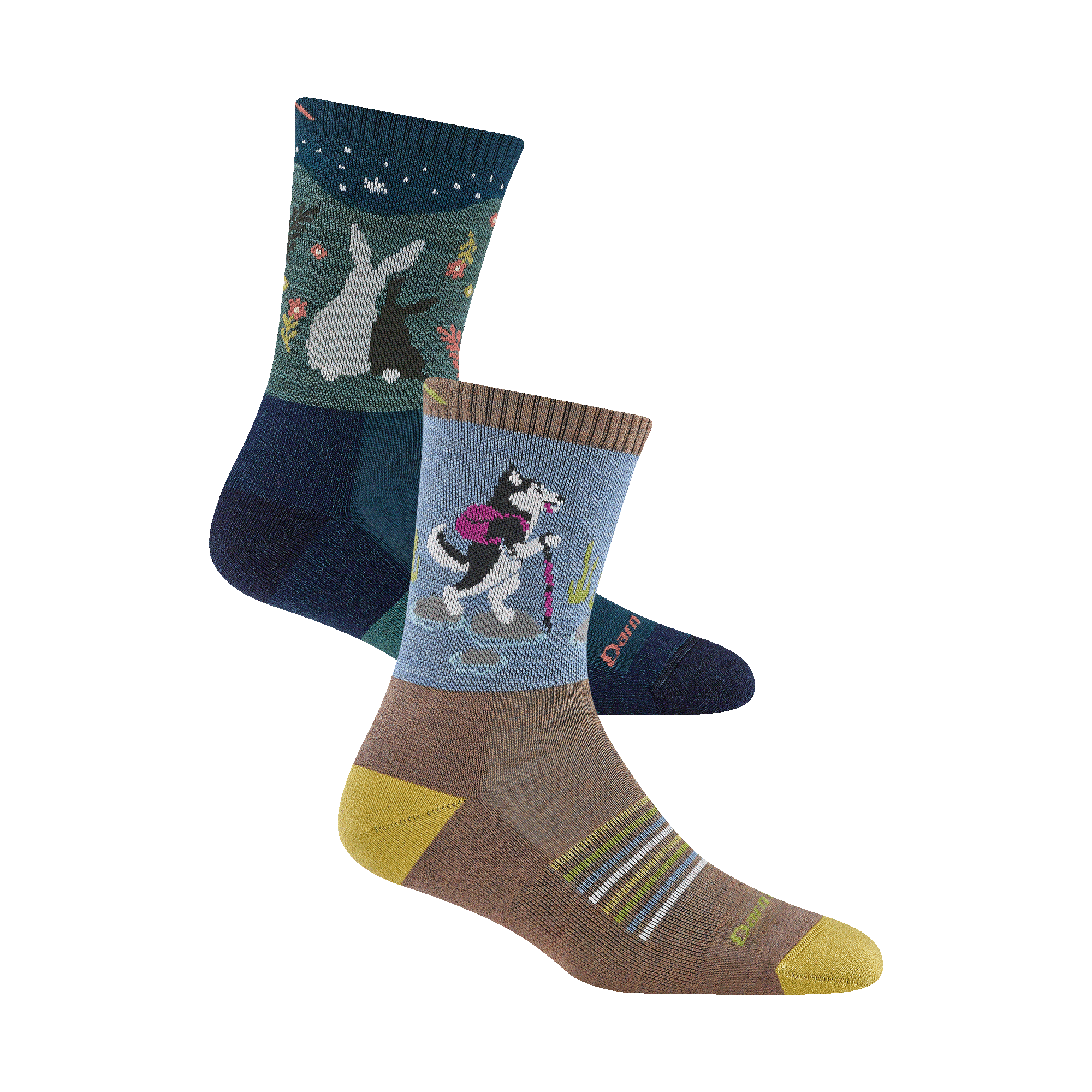 Darn Tough Merino Wool Women's Critter Club 2-Pack Hiking Socks