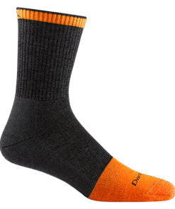 Darn Tough Merino Wool Men's Steely Micro Crew  Midweight Work Sock