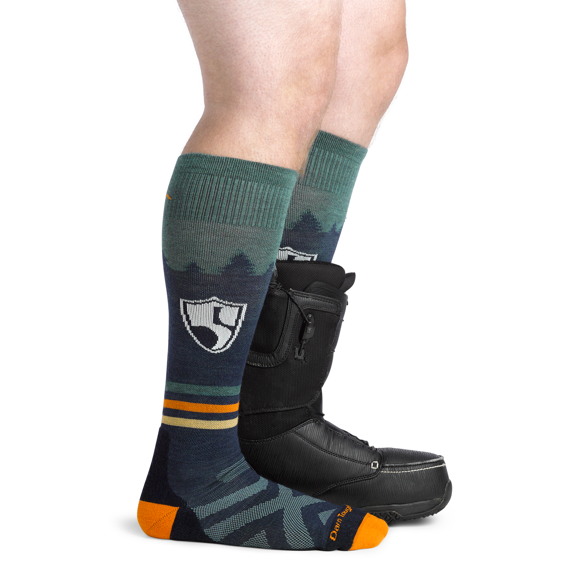 Darn Tough Merino Wool High Fives Over-the-Calf Midweight Ski & Snowboard Socks - Image 2