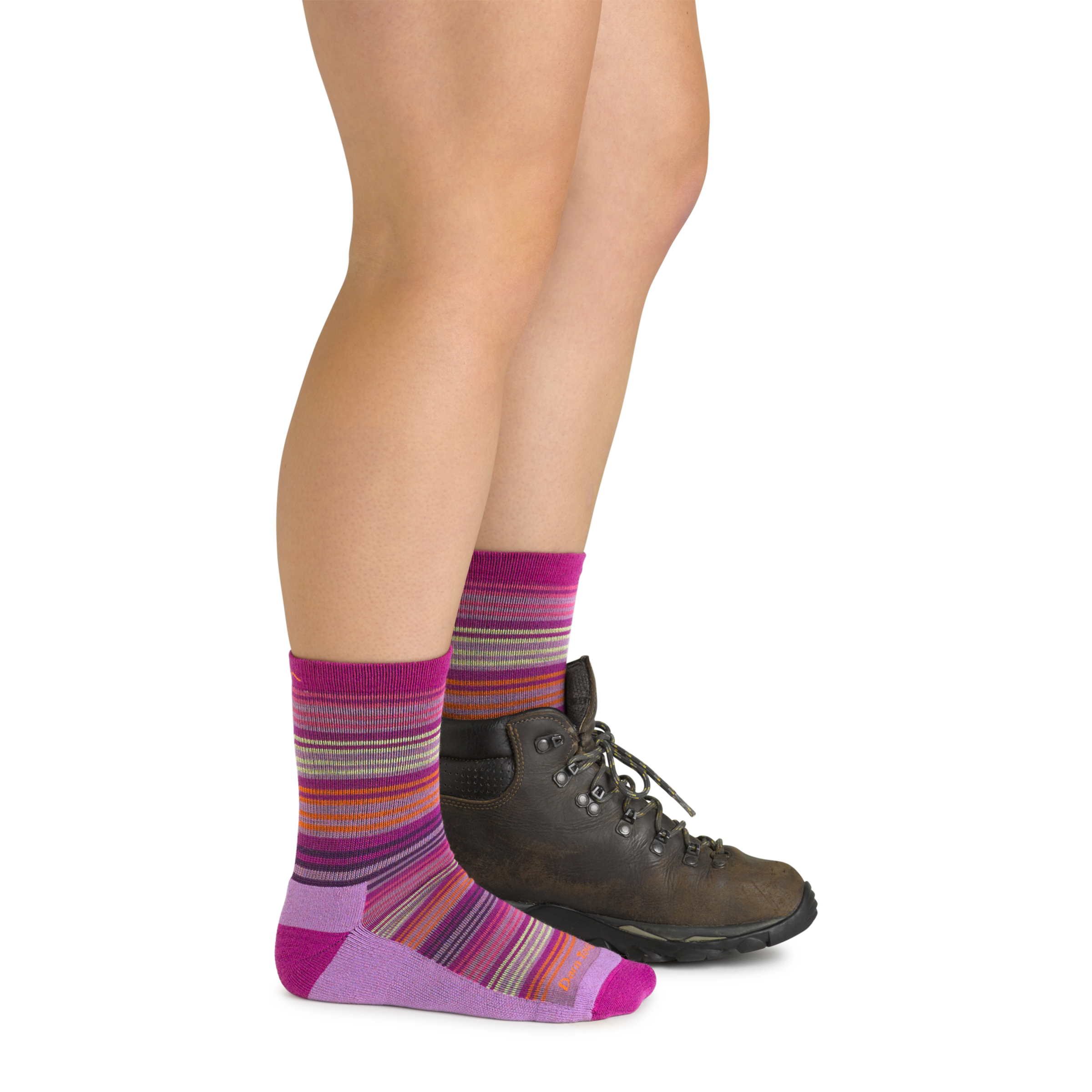Darn Tough Merino Wool Kids Zebra Canyon Micro Crew Lightweight Hiking Socks - Image 7