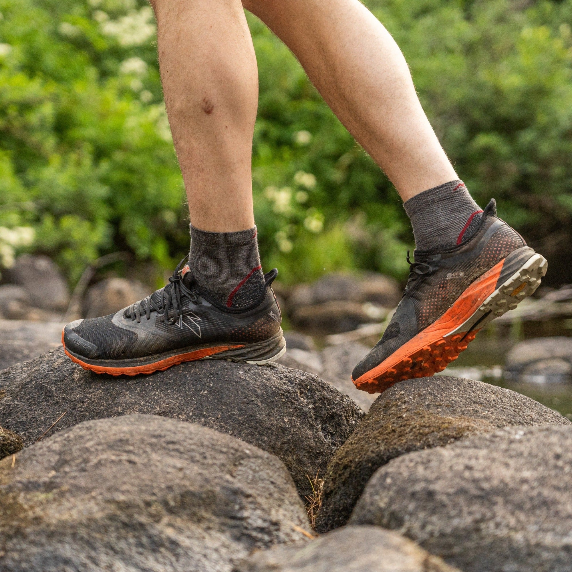 Darn Tough Merino Wool Men's and Women's Hiker 1/4 Sock 2-Pack - Image 3