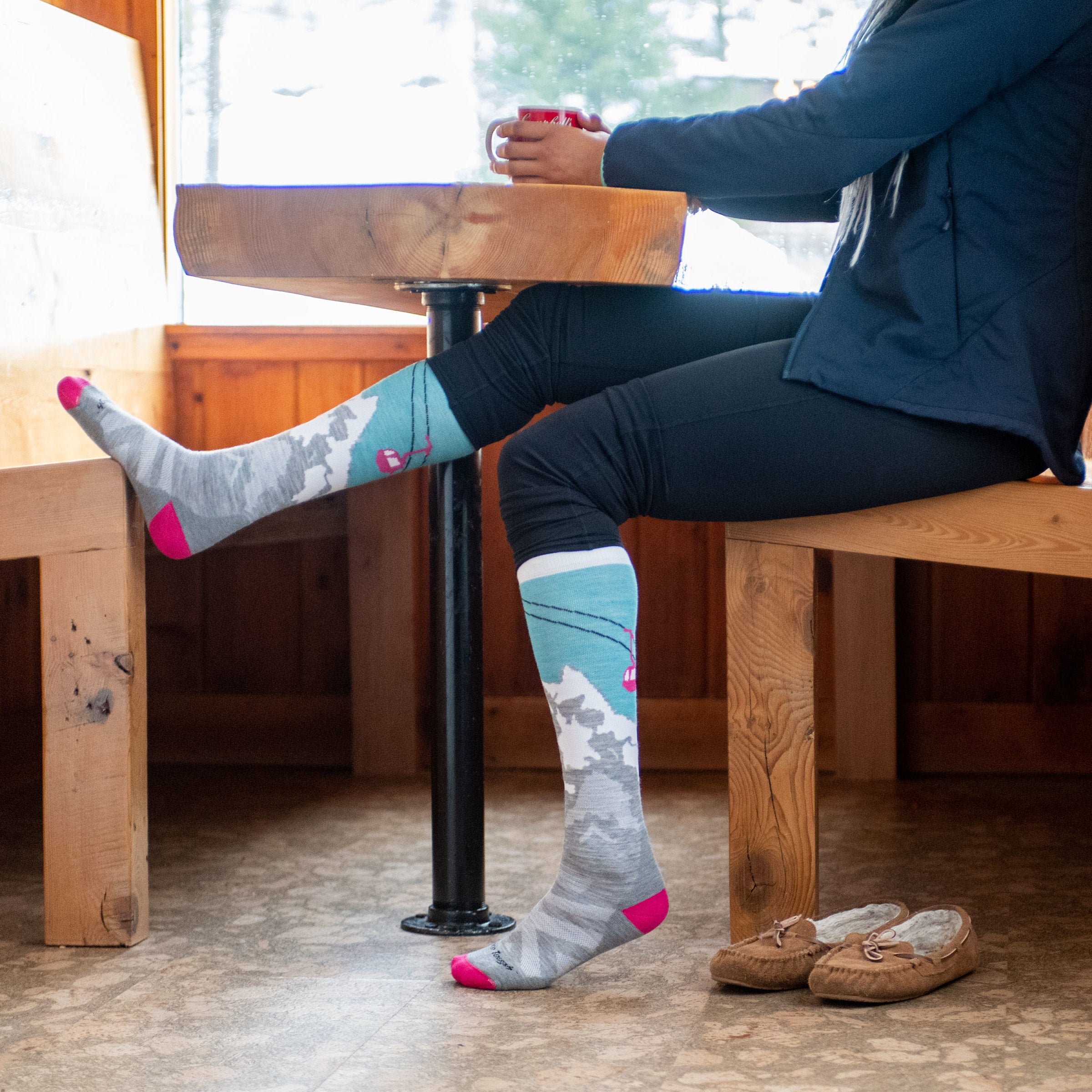 Darn Tough Merino Wool Women's Yeti Over-the-Calf Midweight Ski & Snowboard Socks - Image 3
