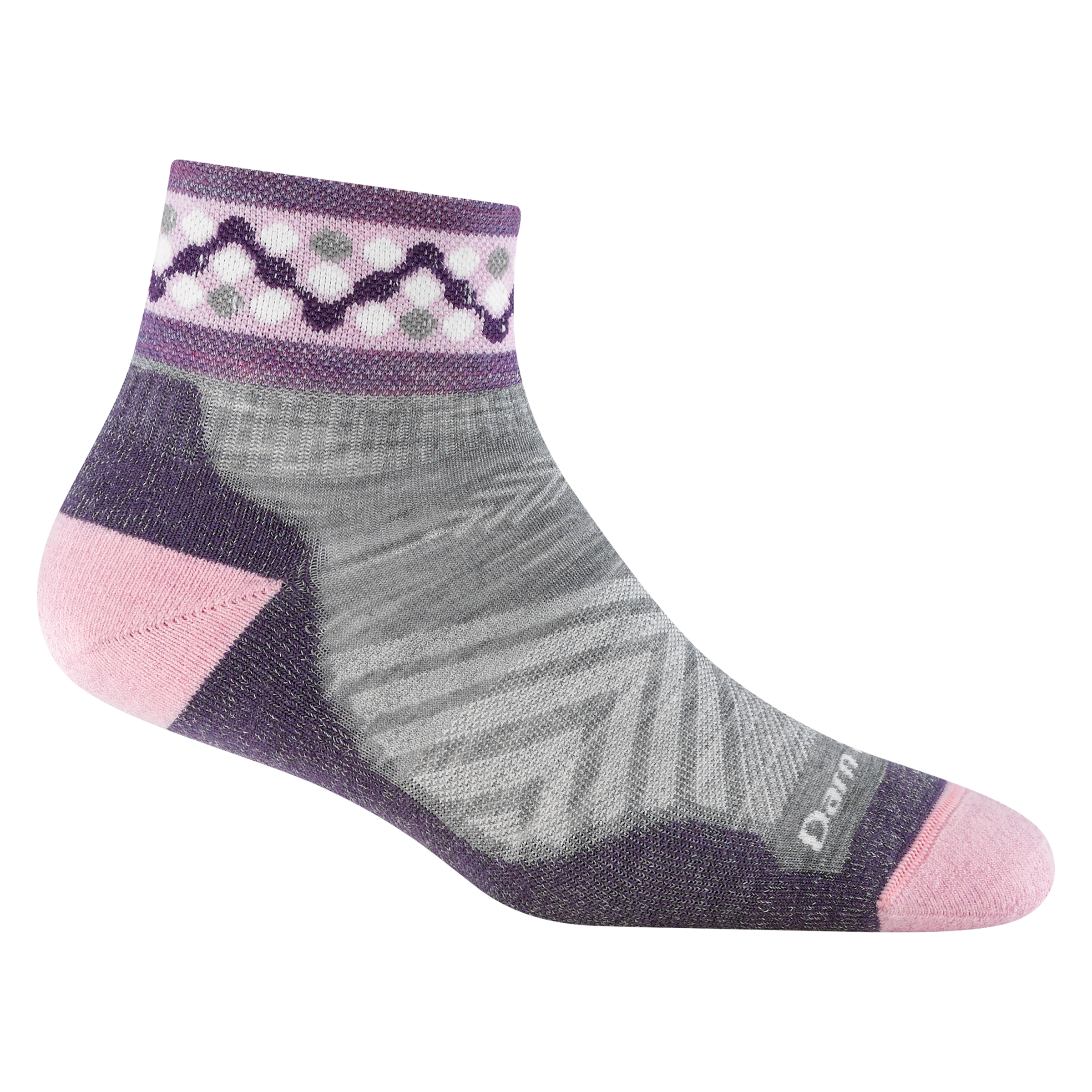 Darn Tough Merino Wool Women's Throwback Quarter Ultra-Lightweight Running Sock-Last Chance