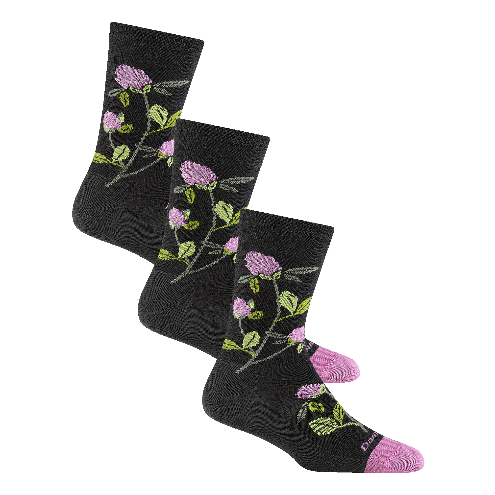 Darn Tough Merino Wool Women's Blossom Bouquet Lifestyle Crew 3-Pack - Image 4