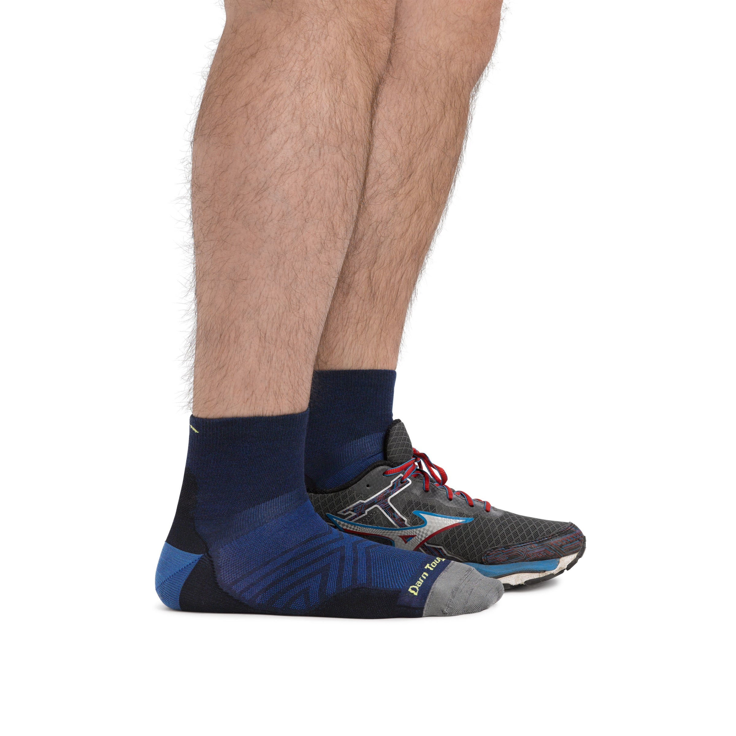 Darn Tough Merino Wool Men's Run Quarter Ultra-Lightweight Running Socks - Image 3