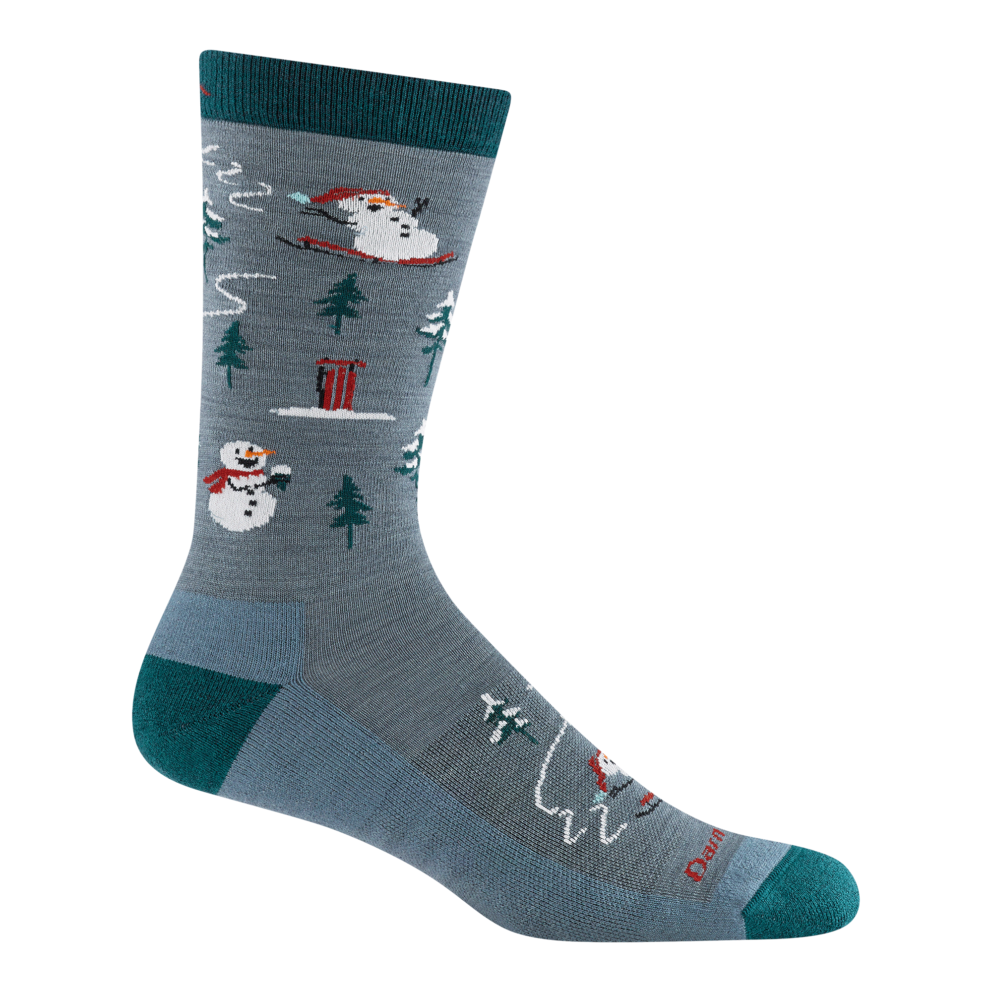 Darn Tough Merino Wool Men's Sled Head Crew Lightweight Lifestyle Socks - Image 2