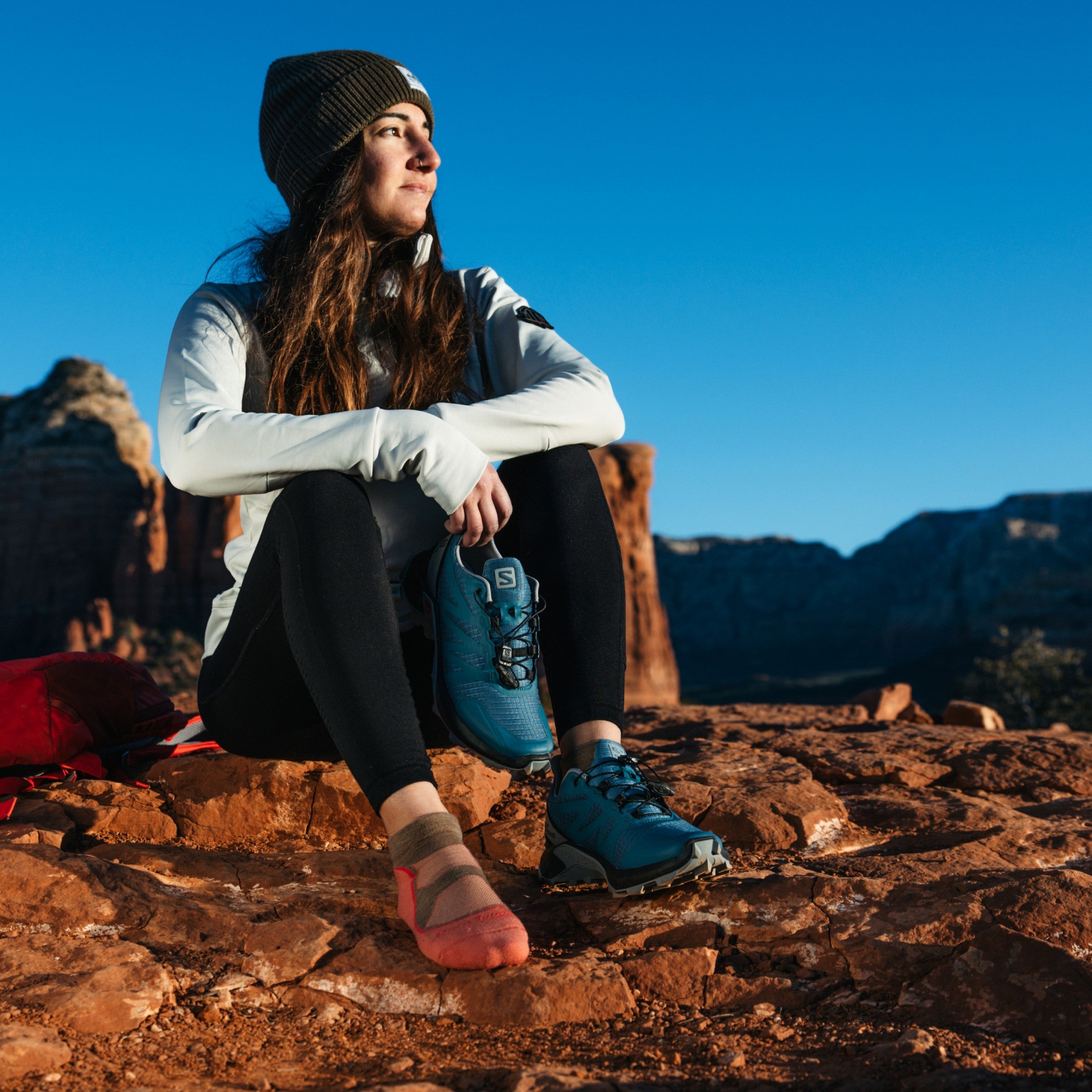 Darn Tough Merino Wool Women's Light Hiker No Show Lightweight Hiking Socks - Image 9