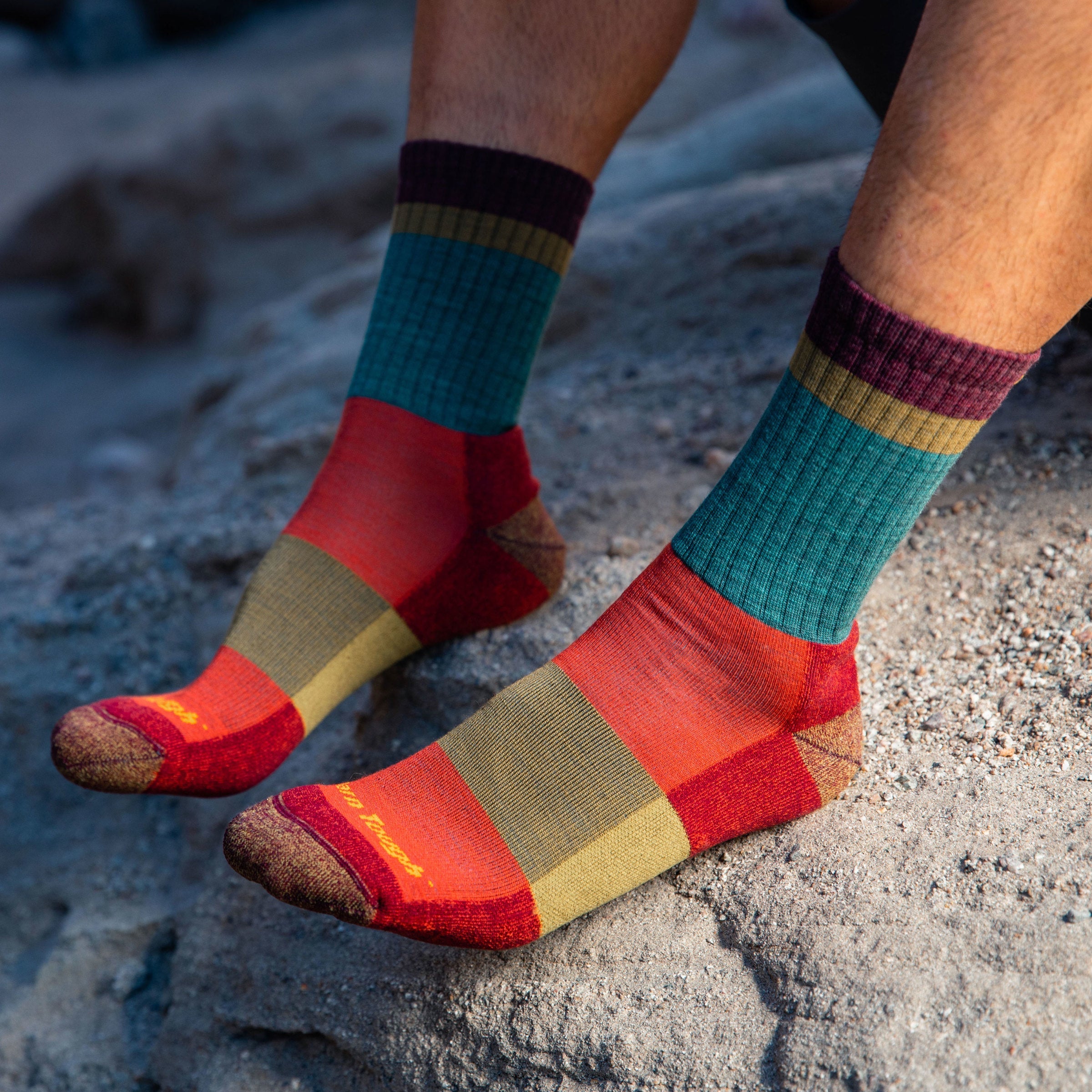 Darn Tough Merino Wool Men's Heady Stripe Micro Crew Lightweight Hiking Socks - Image 7