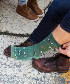 Alternative view of Darn Tough Merino Wool Men's Dairy Air Crew Lightweight Lifestyle Socks