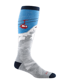 Darn Tough Merino Wool Men's Heady Yeti Over-the-Calf Midweight Ski & Snowboard Socks