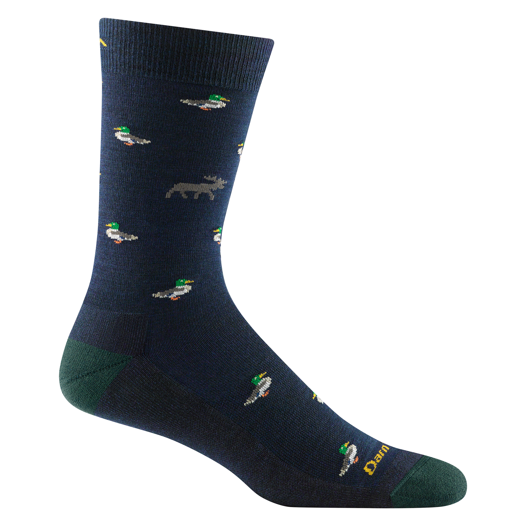 Darn Tough Merino Wool Men's Duck Duck Moose Crew Lightweight Lifestyle Socks