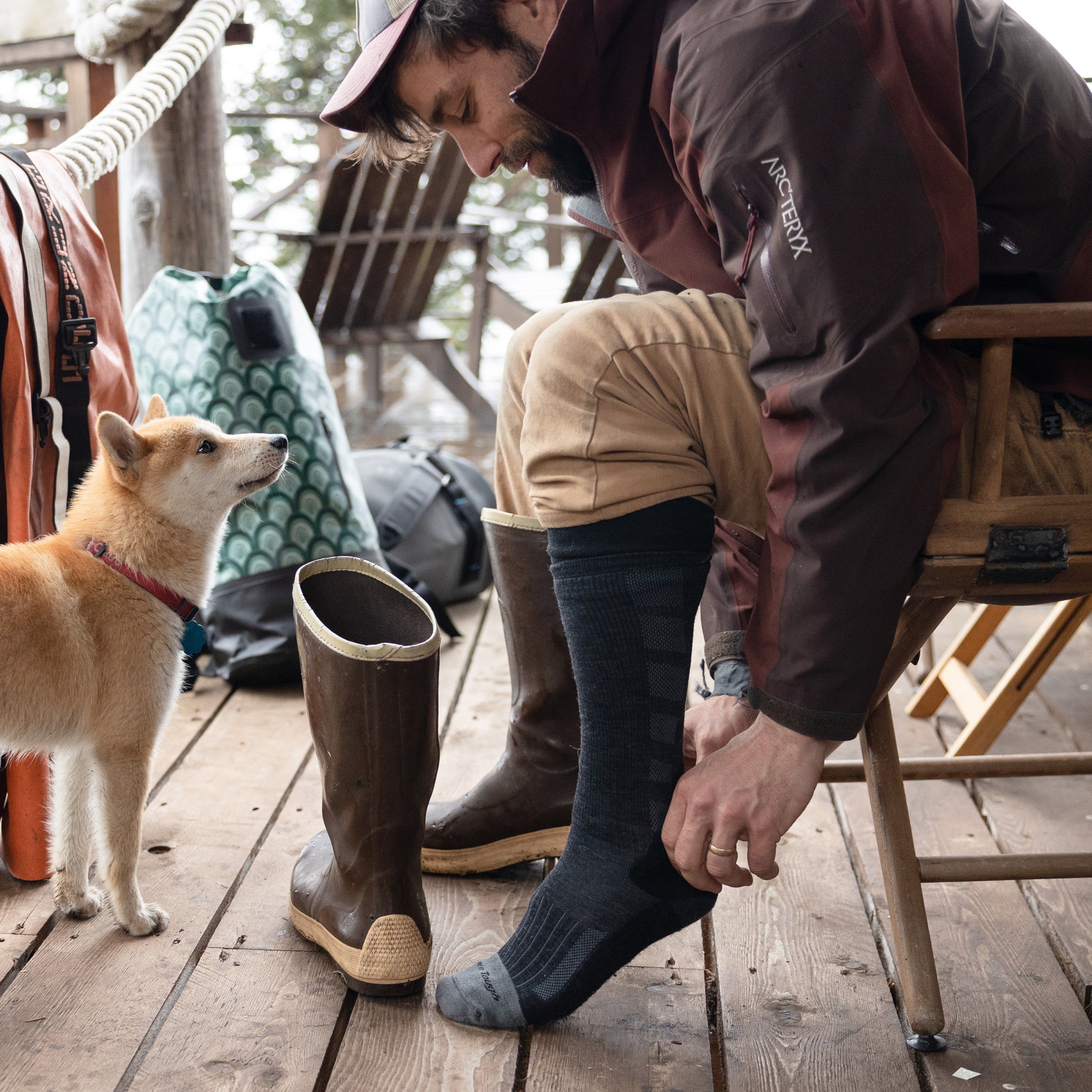 Darn Tough Merino Wool Men's Stanley K Mid-Calf Lightweight Work Sock-Last Chance - Image 4