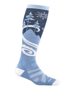 Darn Tough Merino Wool Women's Swirlwind Over-the-Calf Lightweight Ski & Snowboard Socks